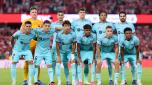 GRANADA, SPAIN - OCTOBER 08: Team of FC Barcelona pose for a photo during the LaLiga EA Sports match between Granada CF and FC Barcelona at Estadio Nuevo Los Carmenes on October 08, 2023 in Granada, Spain. (Photo by Fran Santiago/Getty Images)