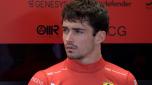 F1 Ferrari's Monegasque driver Charles Leclerc takes part in a free practice at the Jose Carlos Pace racetrack in Sao Paulo, Brazil, on November 3, 2023, ahead of the Formula One Brazil Grand Prix. (Photo by DOUGLAS MAGNO / AFP)