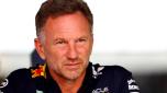 SINGAPORE, SINGAPORE - SEPTEMBER 15: Red Bull Racing Team Principal Christian Horner looks on in the Paddock prior to practice ahead of the F1 Grand Prix of Singapore at Marina Bay Street Circuit on September 15, 2023 in Singapore, Singapore. (Photo by Mark Thompson/Getty Images)
