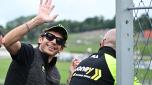 Former riders Valentino Rossi attend the tests of the Motorcycling Grand Prix of Italy at the Mugello circuit in Scarperia, central Italy, 10 June 2023. ANSA/CLAUDIO GIOVANNINI