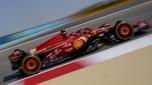 Ferrari driver Carlos Sainz of Spain steers his car for a Formula One pre season test at the Bahrain International Circuit in Sakhir, Bahrain, Friday, Feb. 23, 2024. (AP Photo/Darko Bandic)