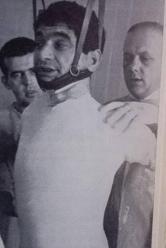 Tarquinio Provini operato dopo la scampata tragedia al TT del '66