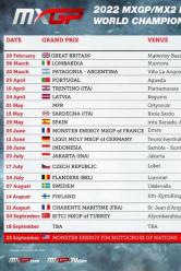 Il calendario del Mondiale Motocross 2022