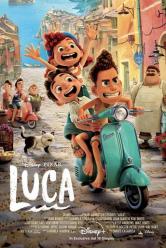 La locandina del film Disney Pixar "Luca"