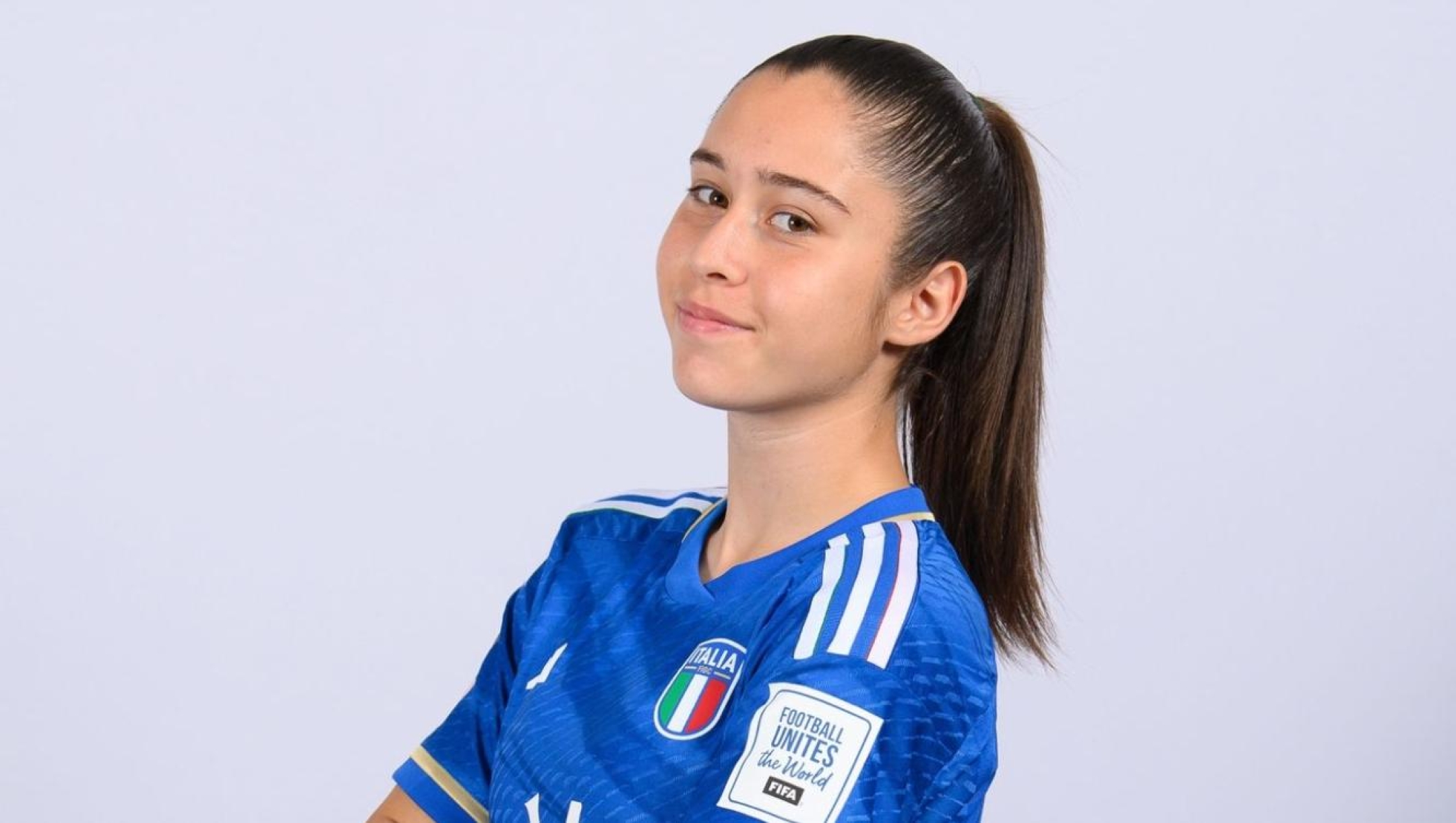 Giulia Dragoni, 16 anni, centrocampista della Nazionale