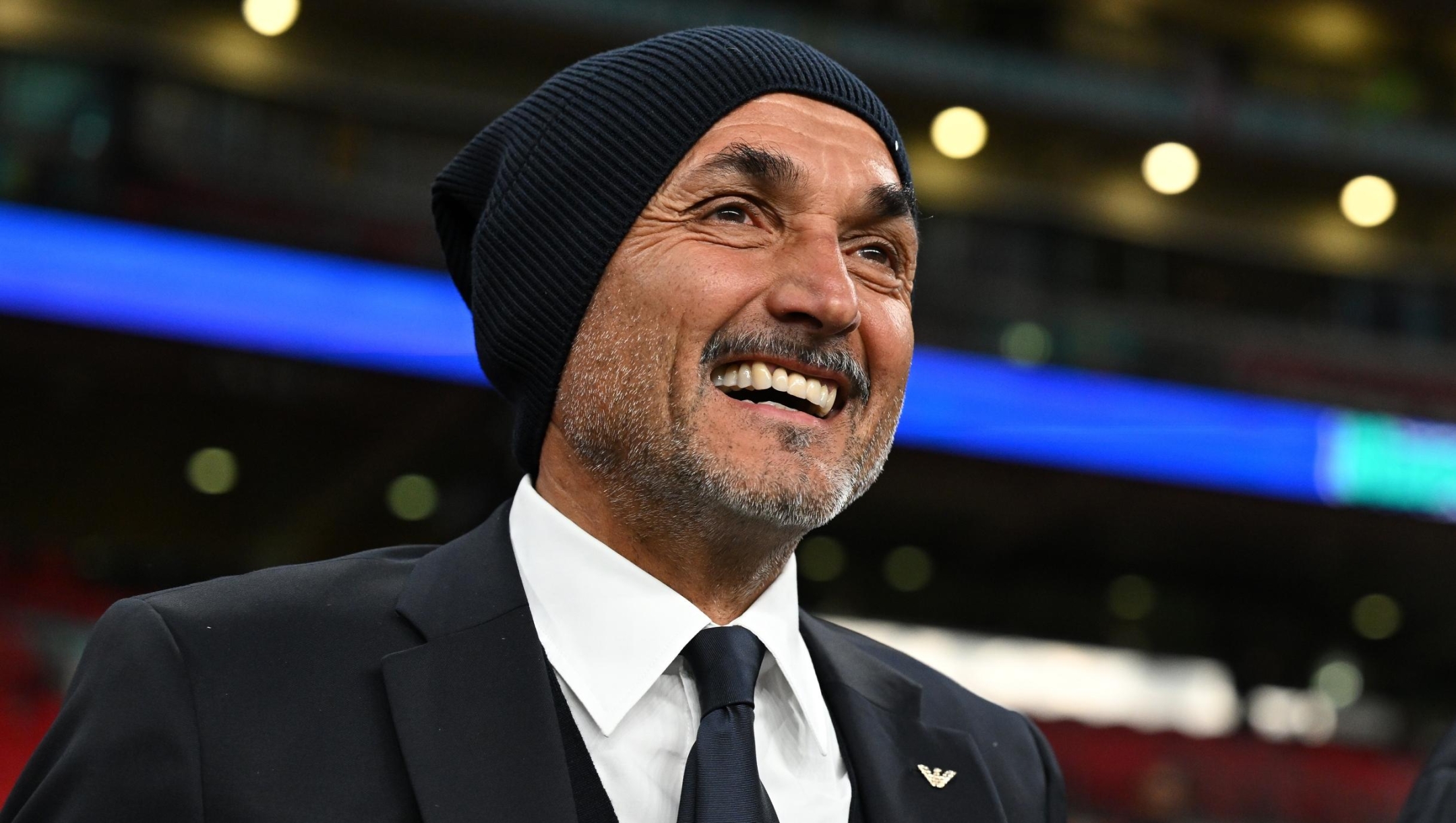 LONDON, ENGLAND - OCTOBER 17:  Head coach of Italy Luciano Spalletti attends before the UEFA EURO 2024 European qualifier match between England and Italy at Wembley Stadium on October 17, 2023 in London, England. (Photo by Claudio Villa/Getty Images)