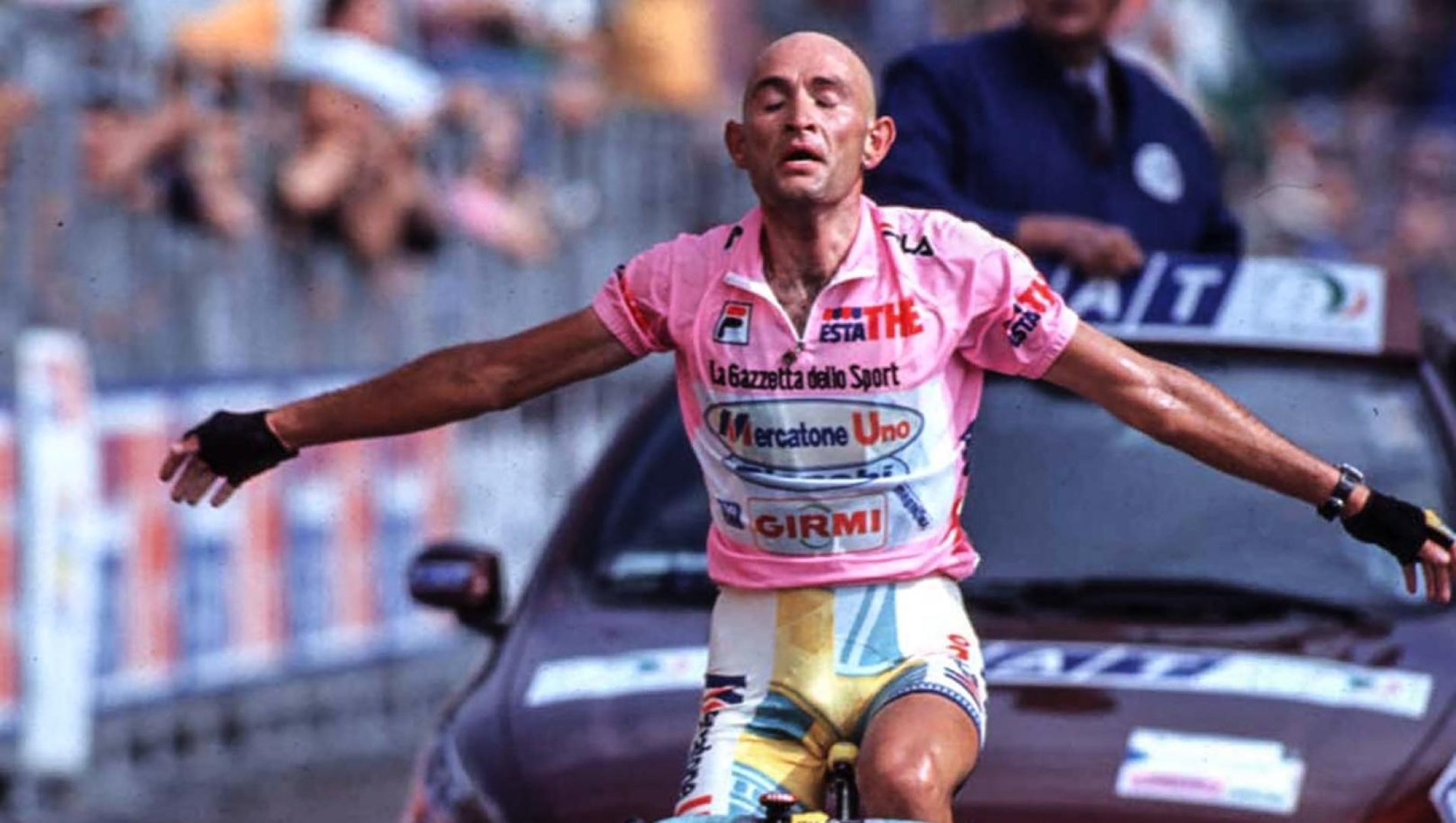 Giro d'Italia 1988 - 81Âª Edition - 19th stage Cavalese - Plan di Montecampione 243 km - 04/06/1998 - Marco Pantani (ITA - Mercatone Uno) - photo Roberto Bettini/BettiniPhotoÂ©2019