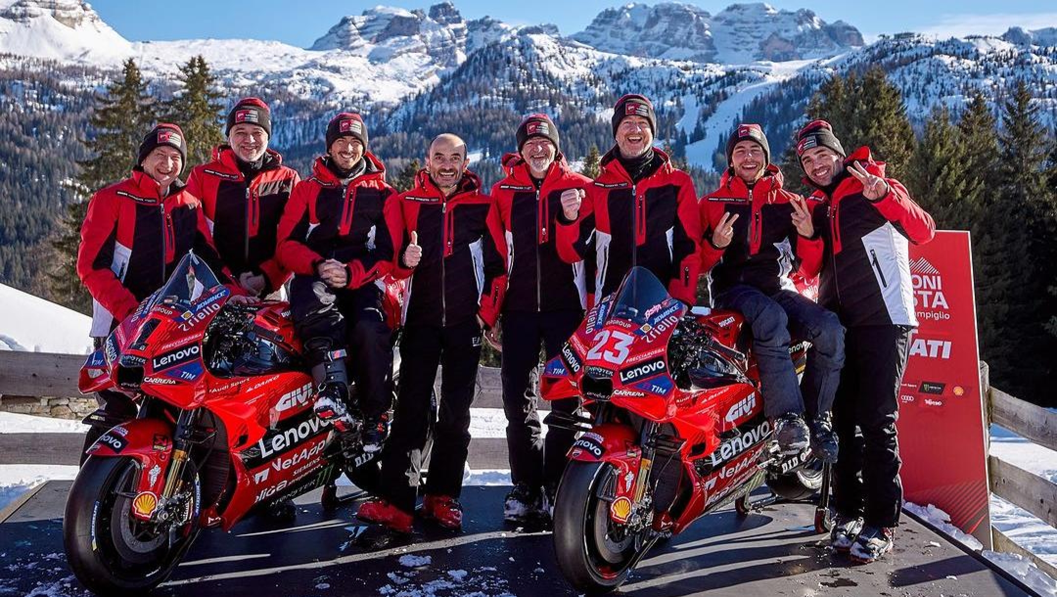 Ducati Corse presentazione team 2024 Madonna di Campiglio