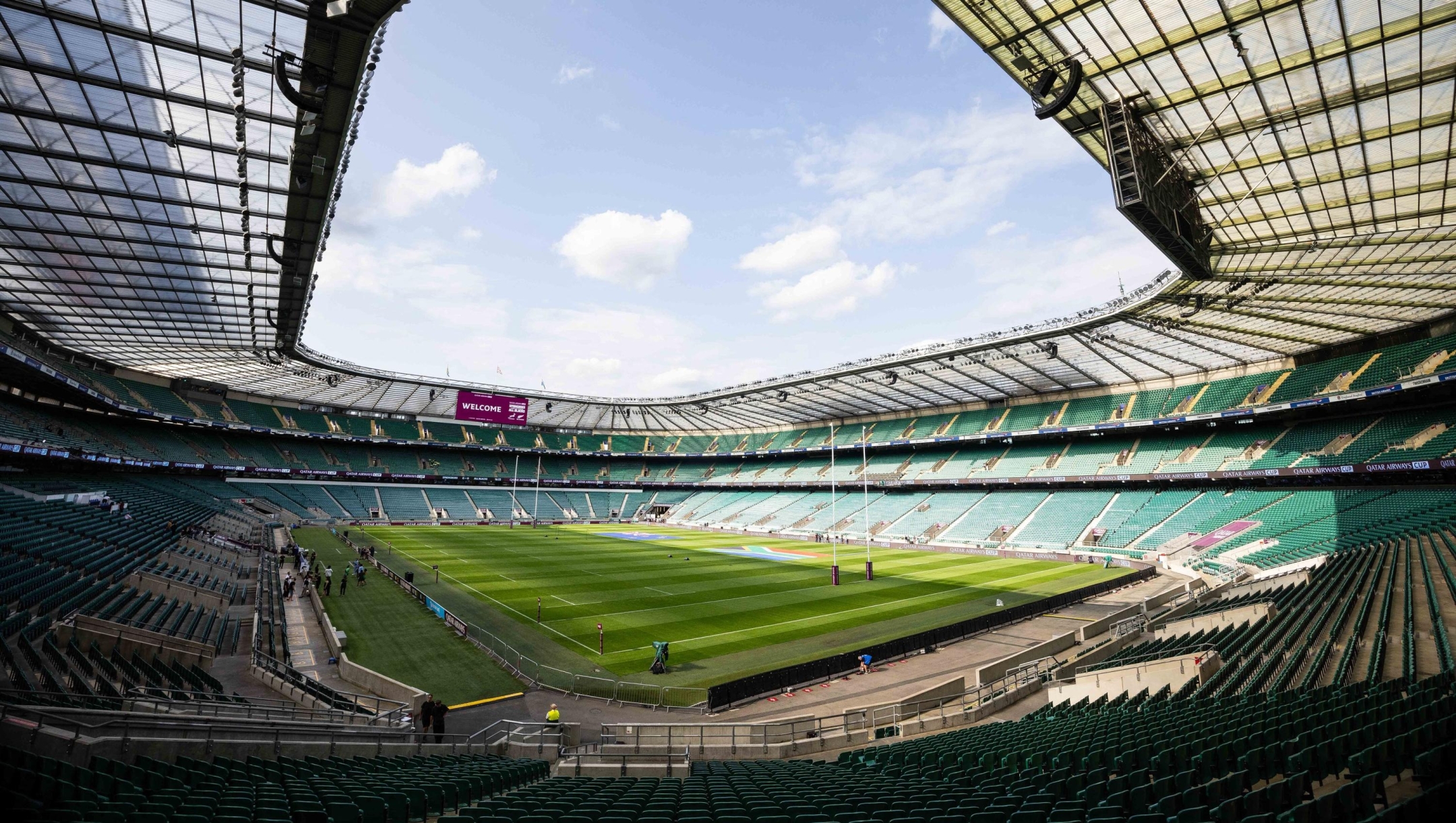 A general view before the Qatar Airways Cup, International Friendly rugby union match between New Zealand and South Africa on 25 August 2023 at Twickenham stadium in London, England - Photo Simon King / ProSportsImages / DPPI (Photo by Simon King / ProSportsImages / DPPI via AFP)
