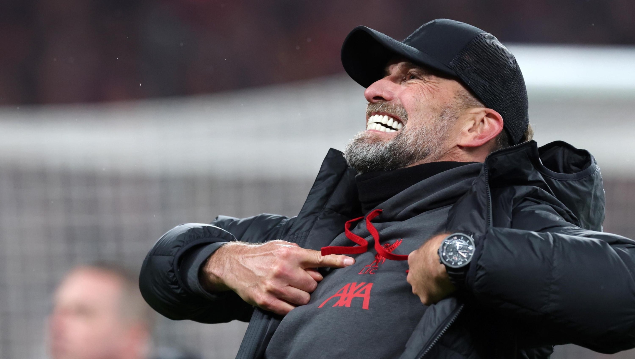epa11181211 Liverpool manager Jurgen Klopp celebrates after winning the EFL Carabao Cup final match between Chelsea FC and Liverpool FC at Wembley Stadium in London, Britain, 25 February 2024.  EPA/ANDY RAIN