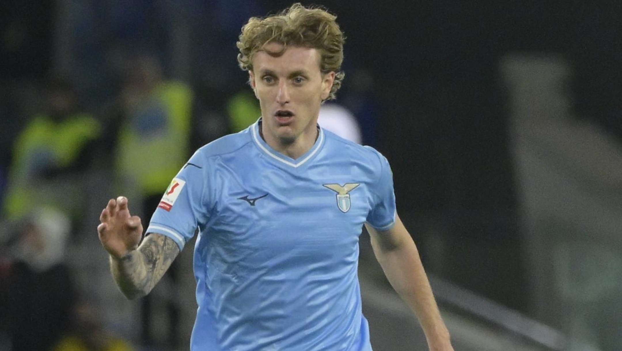 Lazioâs Nicola Rovella during the Coppa Italia Semi-final soccer match between Lazio and Juventus at the Rome's Olympic stadium, Italy Tuesday  April 23, 2024 - Sport - Soccer  (Photo by Fabrizio Corradetti/LaPresse)