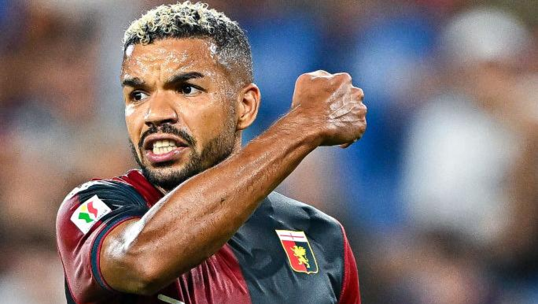 GENOA, ITALY - AUGUST 9: Junior Messias of Genoa reacts during the Coppa Italia match between Genoa CFC and Reggiana at Stadio Luigi Ferraris on August 9, 2024 in Genoa, Italy. (Photo by Simone Arveda/Getty Images)