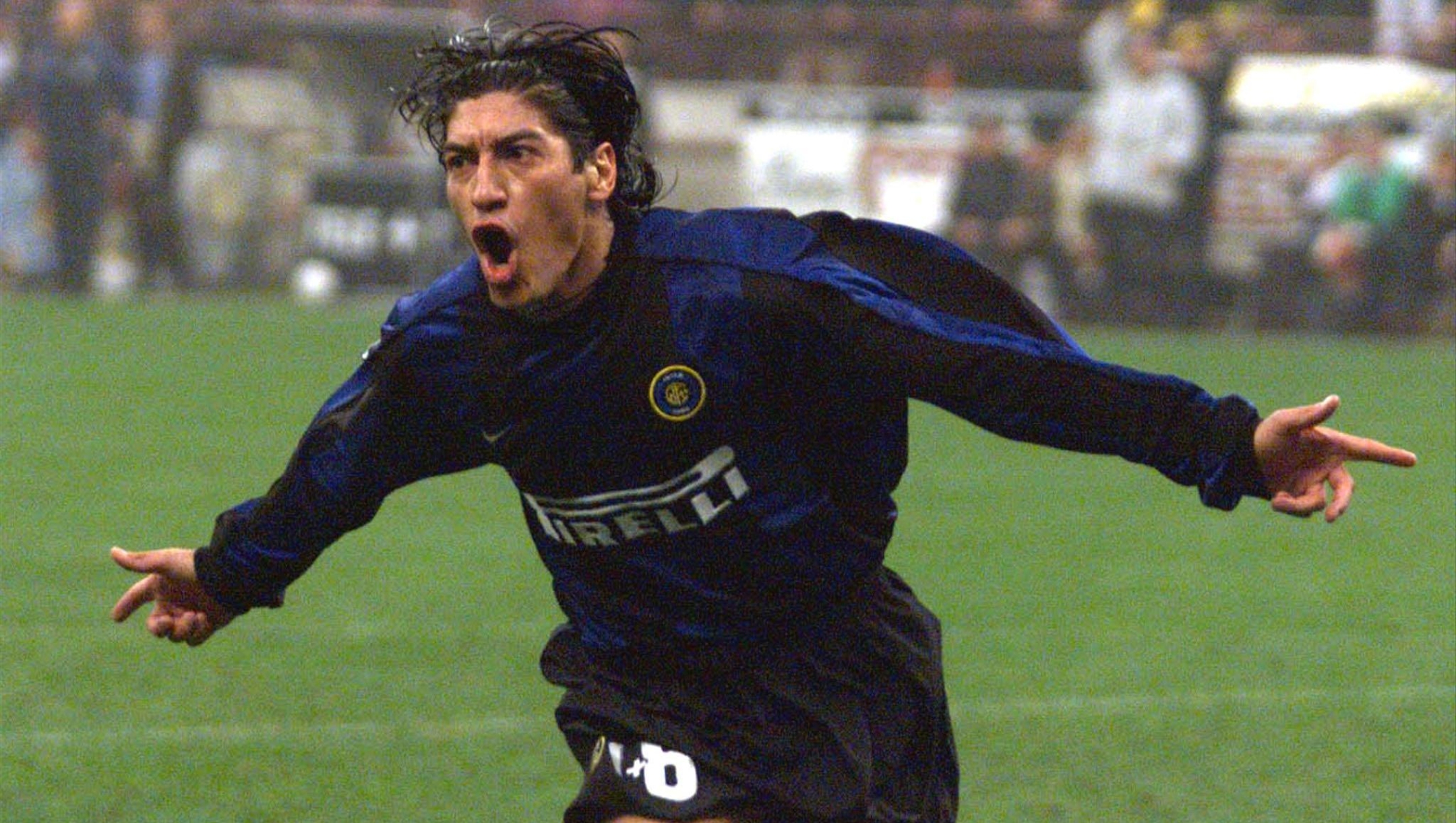 MILANO 30/10/99 INTER LAZIO L'ESULTANZA DI IVAN ZAMORANOANSA C,FERRARO