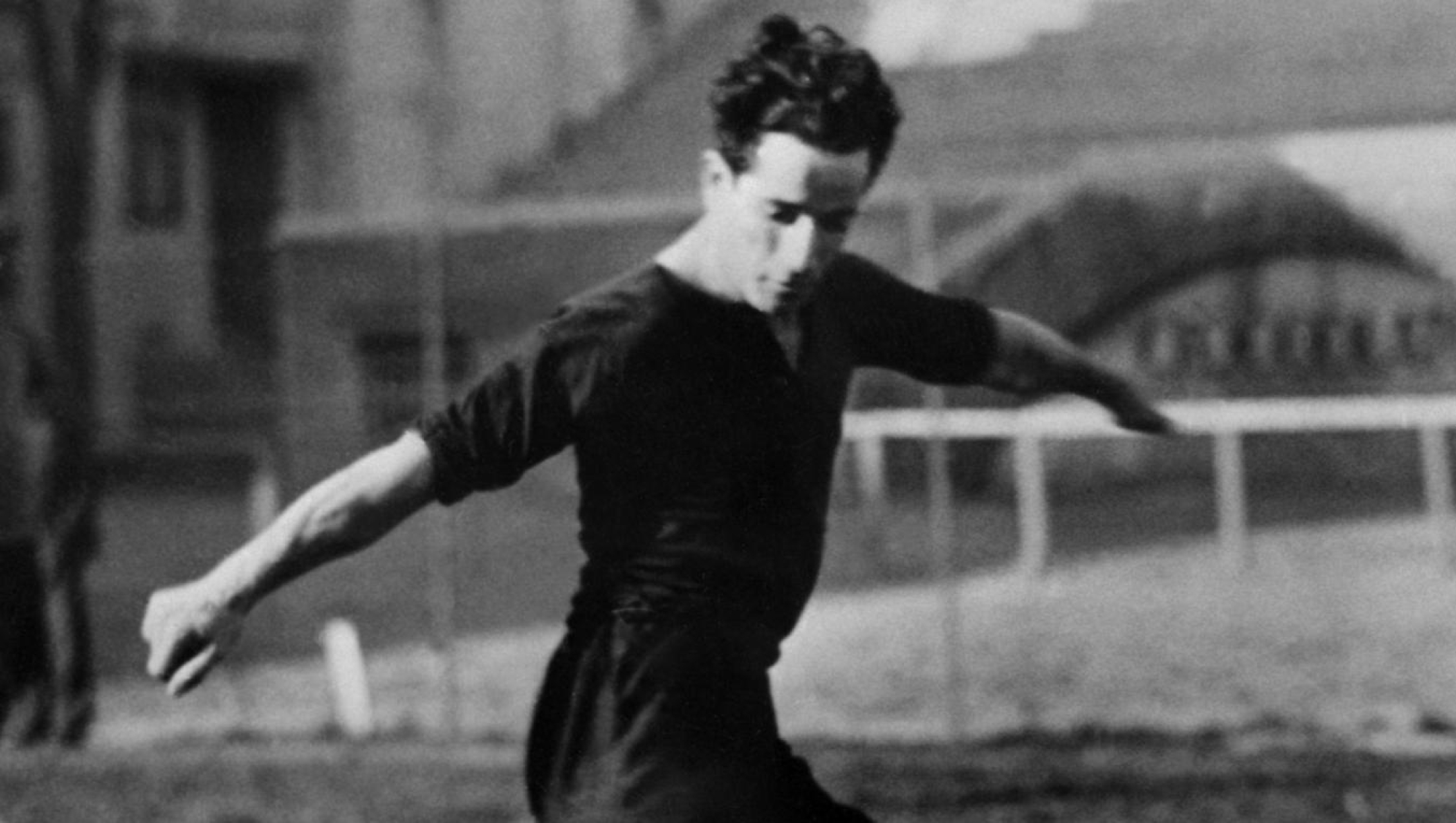 Argentinian forward Guillermo Stabile gets ready to kick the ball during a match in December 1933. Guillermo Stabile was the leading goal scorer (8) of the first Soccer World Cup, staged in Uruguay (13 July-30 July 1930). Stabile scored his last goal in the final but lost with his team to the host country (4-2).  AFP PHOTO (Photo by STAFF / AFP)