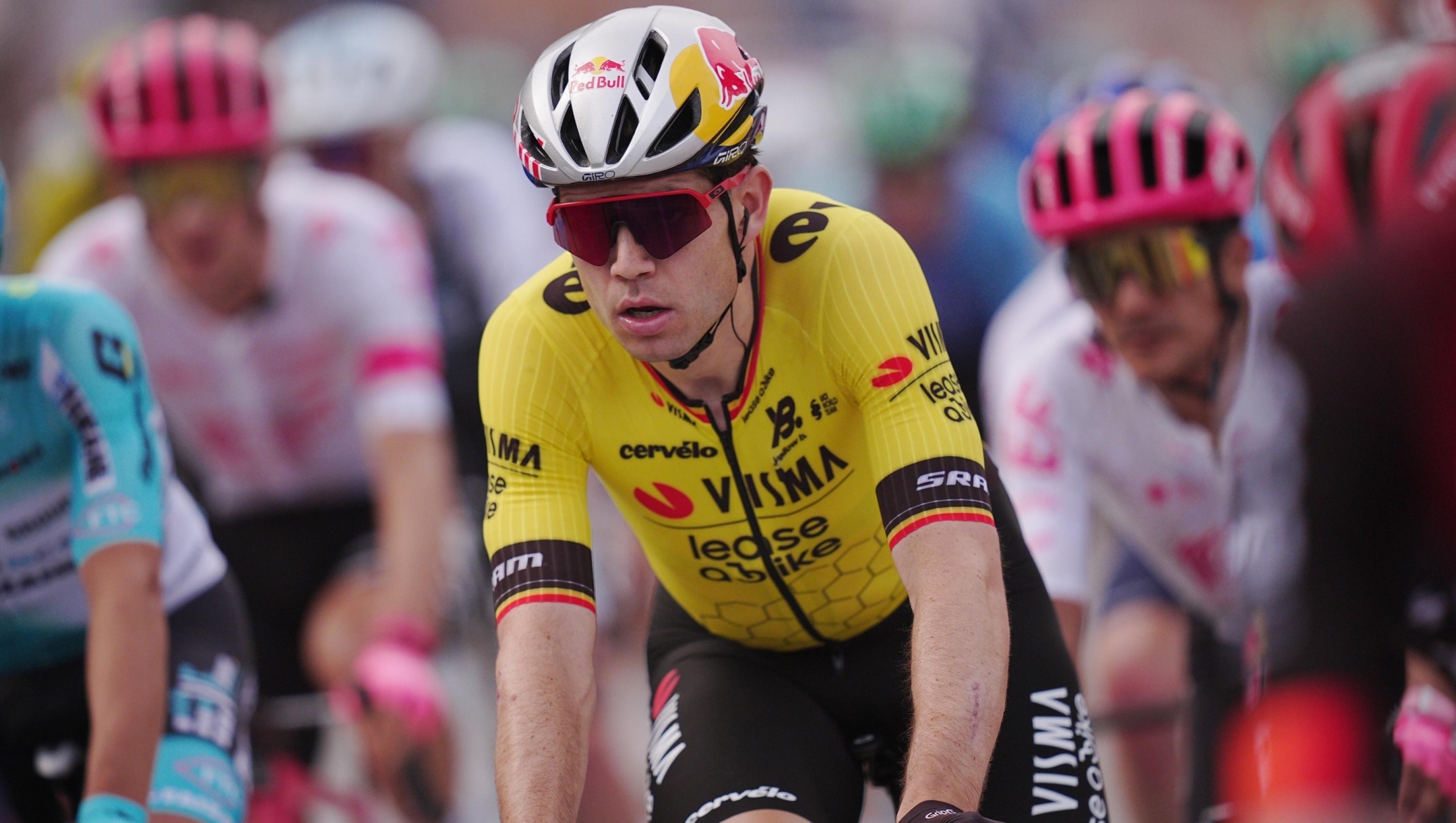 Van Aert Wout of Team Visma | Lease A Bike during the stage 1 of the Giro d’Italia from Durazzo (Durres) to Tirana (Tirane), Albania- Friday, May 9, 2025. Sport - cycling. (Photo by Marco Alpozzi/Lapresse)