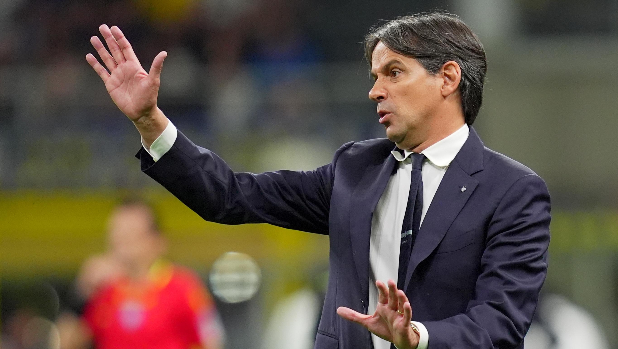 Inter MilanÕs head coach Simone Inzaghi during the Serie A soccer match between Inter and Lazio at San Siro Stadium in Milan , North Italy - Sunday , May 18 , 2025 . Sport - Soccer . (Photo by Spada/LaPresse)