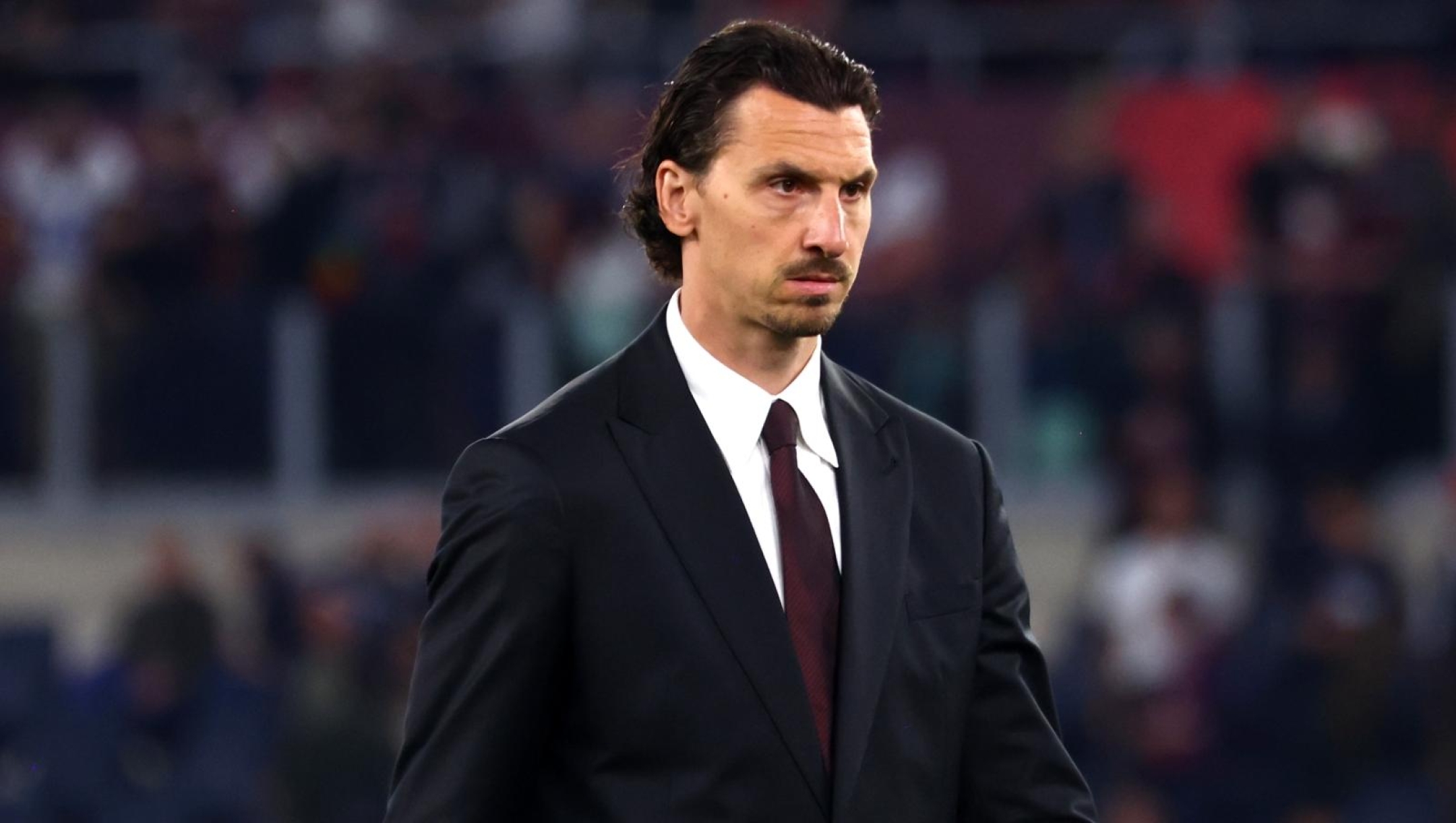  Zlatan Ibrahimovic disappointed after the Coppa Italia Final match between AC Milan and Bologna at Stadio Olimpico on May 14, 2025 in Rome, Italy. (Photo by Giuseppe Cottini/AC Milan via Getty Images)