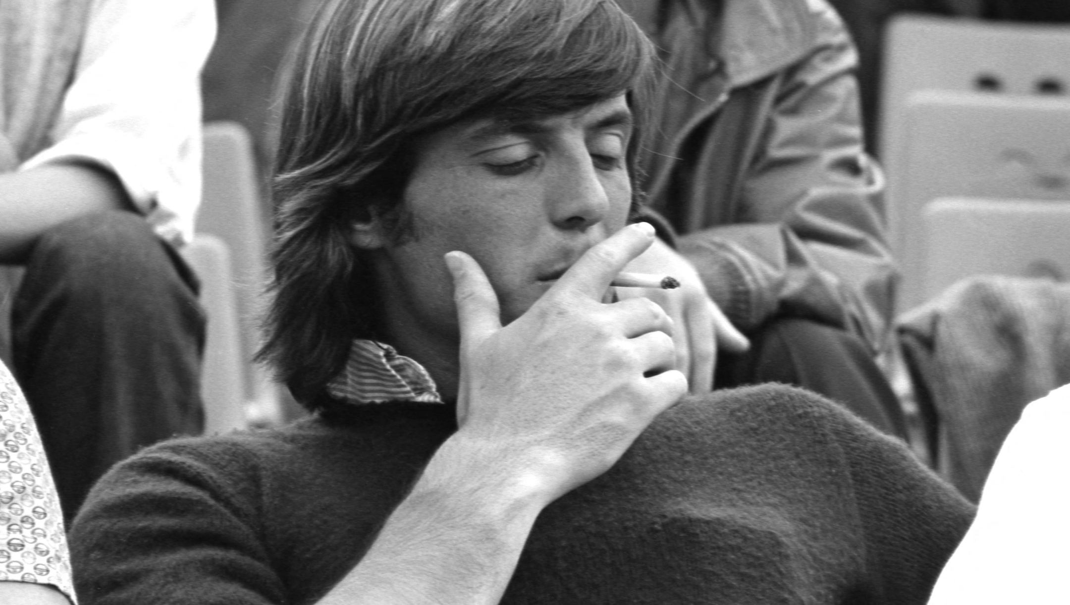 Portrait of Italian tennis player Adriano Panatta in the stands of the French Open in May 1979. (Photo by André Crudo / Photo12 via AFP)