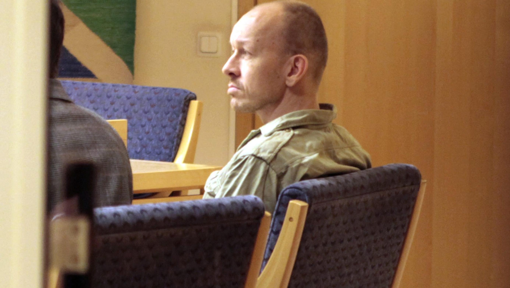 this picture taken on 21 December shows Peter Mangs. Prosecutors have charged on MAy 7, 2012 a 39-year-old Swede with three counts of murder and 12 counts of attempted murder in a string of shootings that spread fear among immigrants in the southern city of Malmo. The suspect, Peter Mangs, has been jailed since his arrest in November 2010. He denies the charges.  AFP PHOTO DRAGO PRVULOVIC (Photo by DRAGO PRVULOVIC / SCANPIX-SWEDEN / AFP)