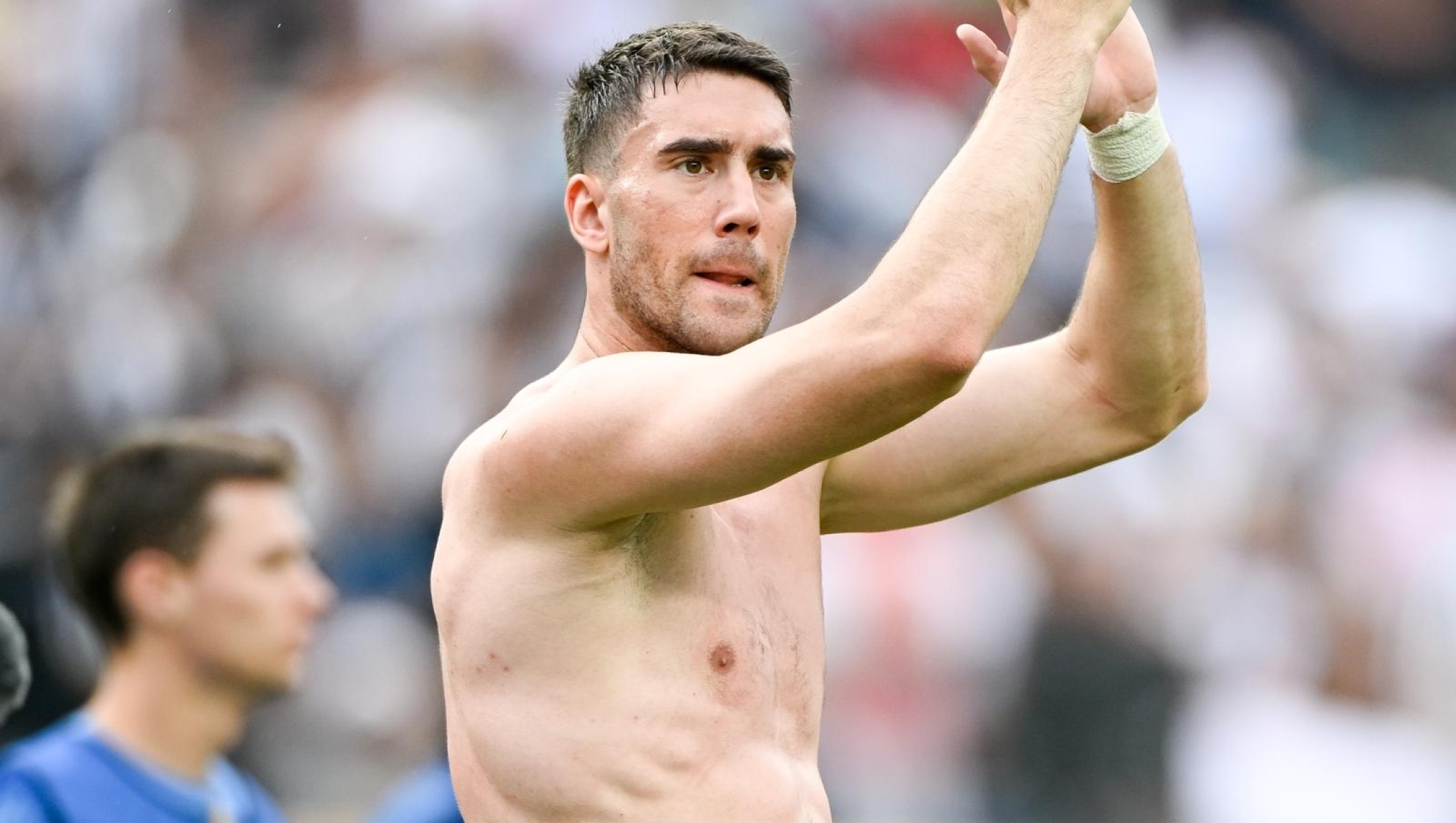 Dusan Vlahovic of Juventus during the FIFA Club World Cup 2025 group G match between Juventus FC and Wydad AC at Lincoln Financial Field on June 22, 2025 in Philadelphia, United States. (Photo by Daniele Badolato - Juventus FC/Juventus FC via Getty Images)