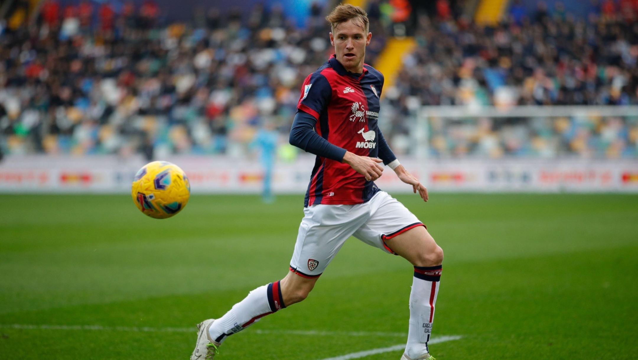 Jakub Jankto of Cagliari during the Serie A TIM match between Udinese Calcio and Cagliari - Serie A TIM at Bluenergy Stadium on February 18, 2024 in Udine, Italy. (Photo by Timothy Rogers/Getty Images)