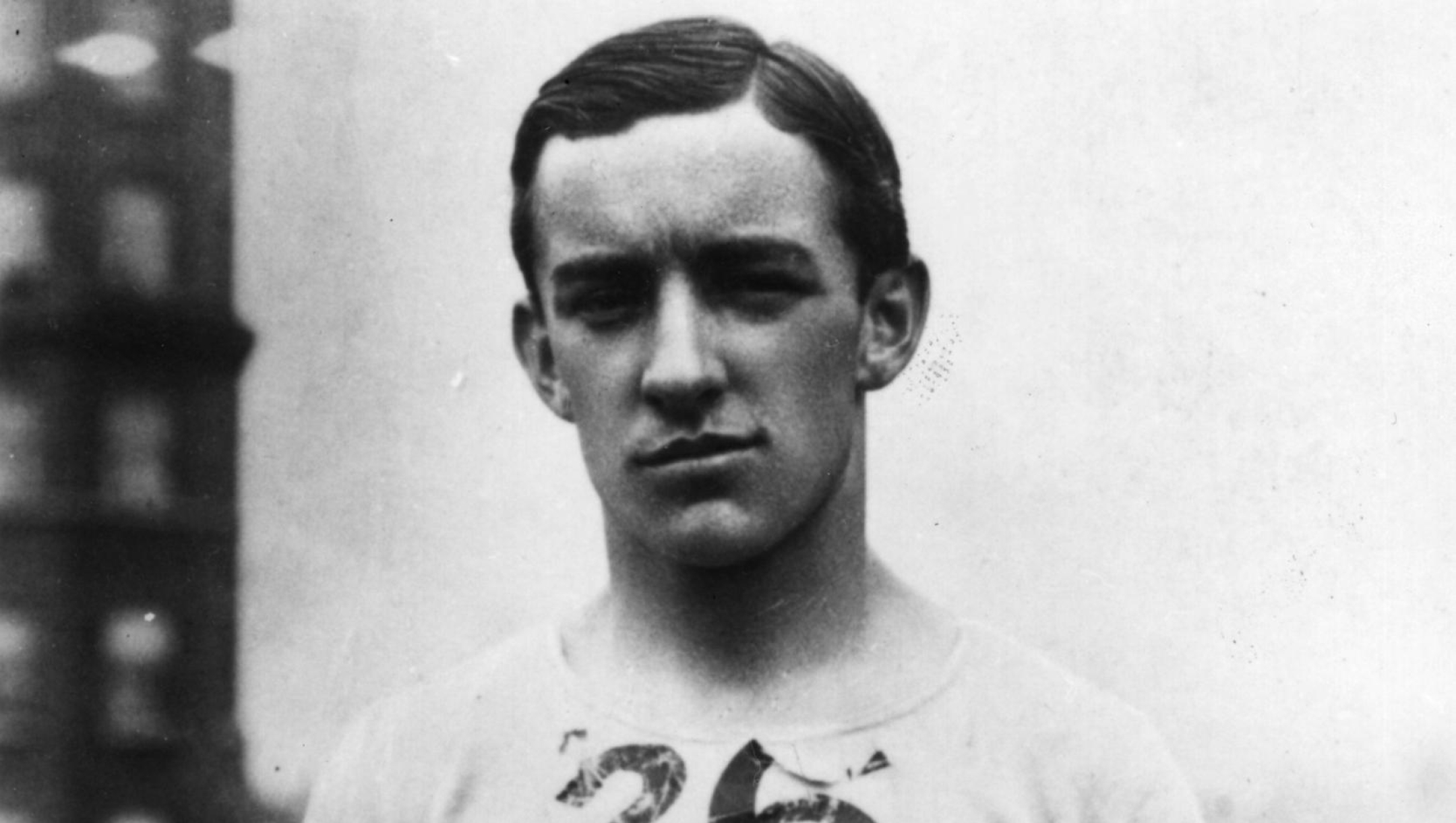 John Hayes of the USA who won the Gold Medal in the Marathon at the 1908 London Olympics after Dorando Pietri of Italy, who despite finishing first, was disqualified for being helped over the line. (Photo by Hulton Archive/Getty Images)