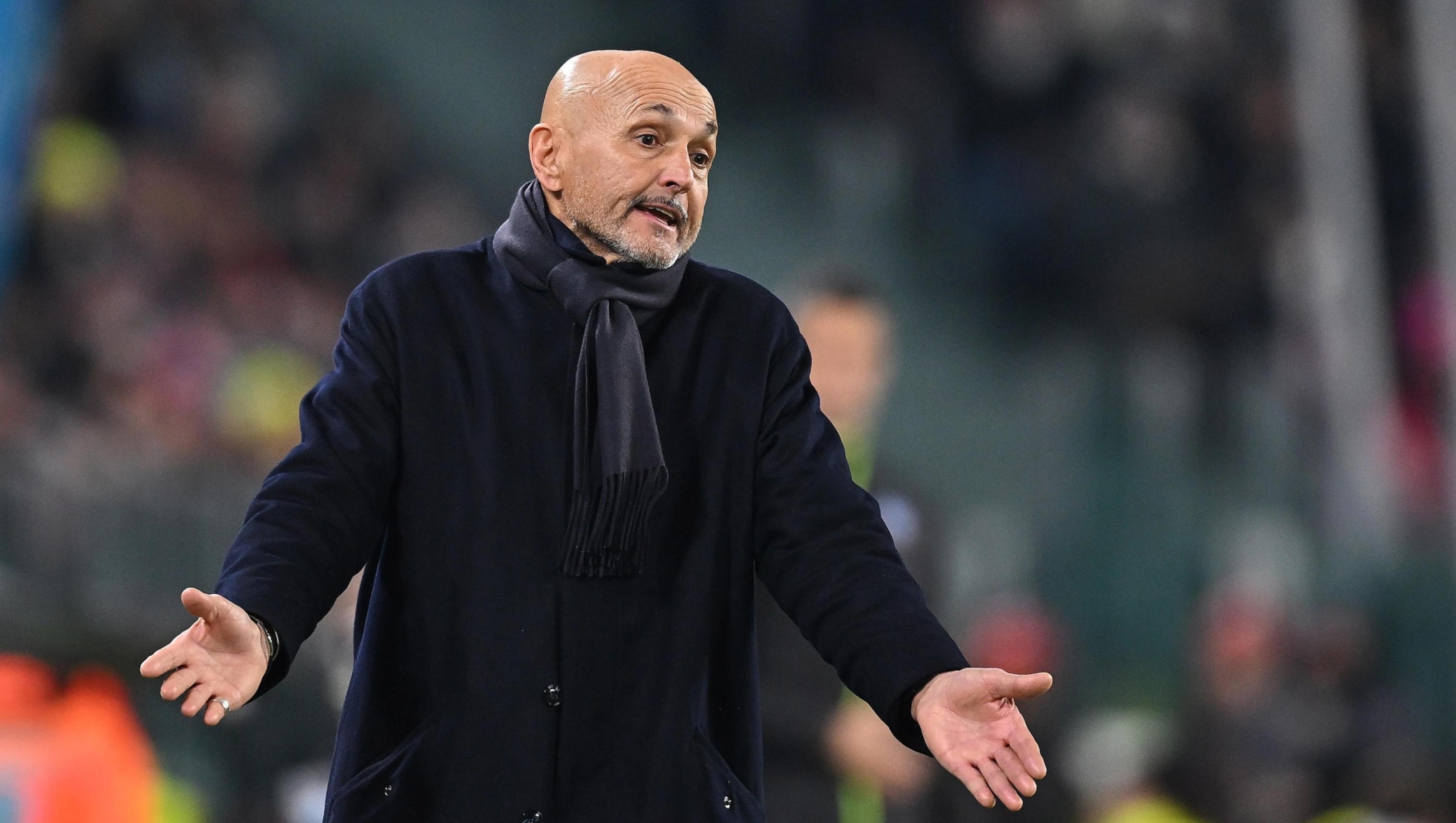 Juventus' coach Luciano Spalletti reacts during the Italian Serie A soccer match Juventus FC vs SSC Napoli a at the Allianz Stadium in Turin, Italy, 25 January 2026 ANSA/ALESSANDRO DI MARCO