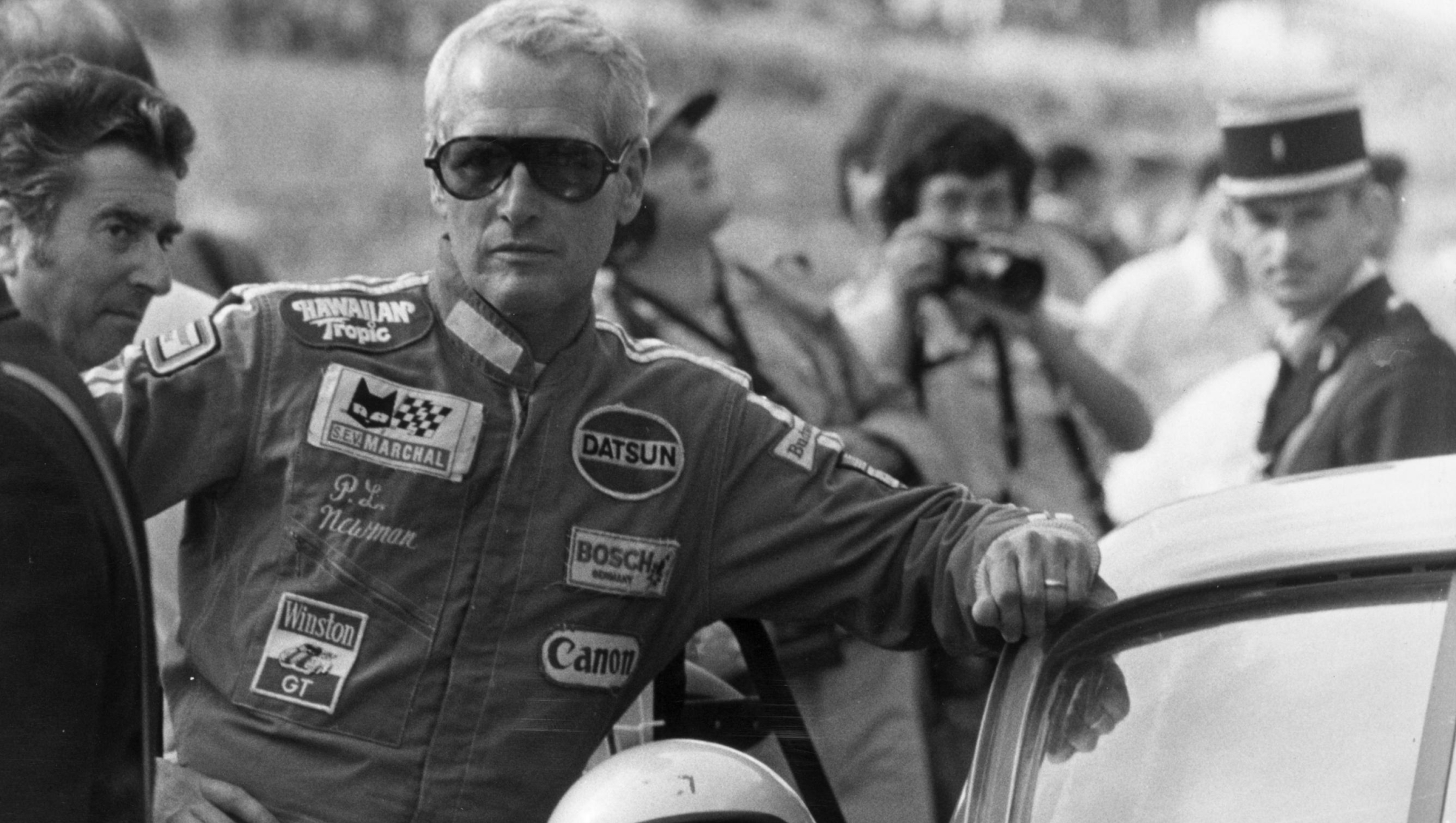   American actor Paul Newman before the start of the Le Mans 24-hour race. He and his two co-drivers finished second in their Turbo Porsche.  (Photo by Keystone/Getty Images)