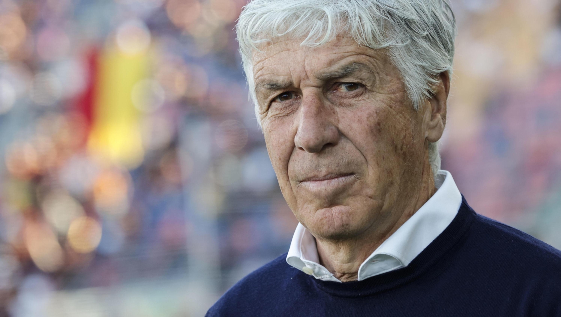 Roma's coach Gian Piero Gasperini during the Italian Serie A soccer match Bologna FC vs AS Roma at Renato Dall'Ara stadium in Bologna, Italy, 25 April 2026. ANSA /SERENA CAMPANINI