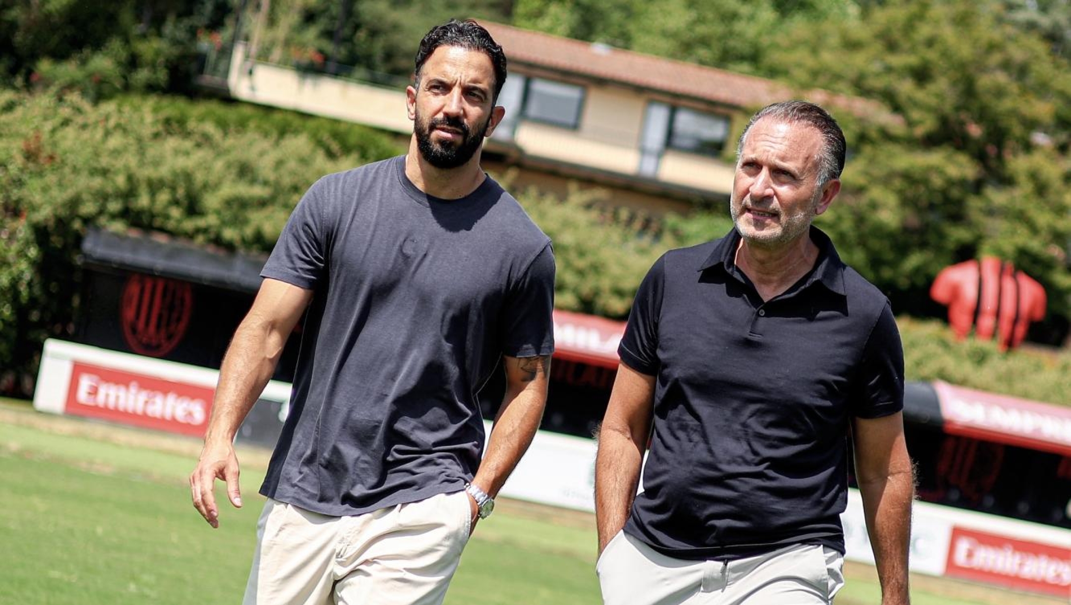  AC Milan New Manager Ruben Amorim Visits Milanello with AC Milan Owner Gerry Cardinale at Milanello on July 07, 2026 in Cairate, Italy. (Photo by Giuseppe Cottini/AC Milan via Getty Images)