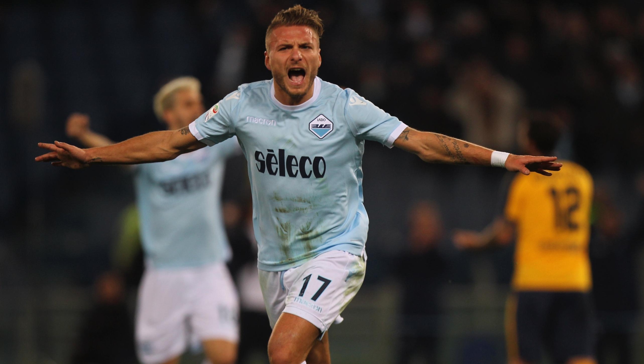 during the serie A match between SS Lazio and Hellas Verona FC at Stadio Olimpico on February 19, 2018 in Rome, Italy.