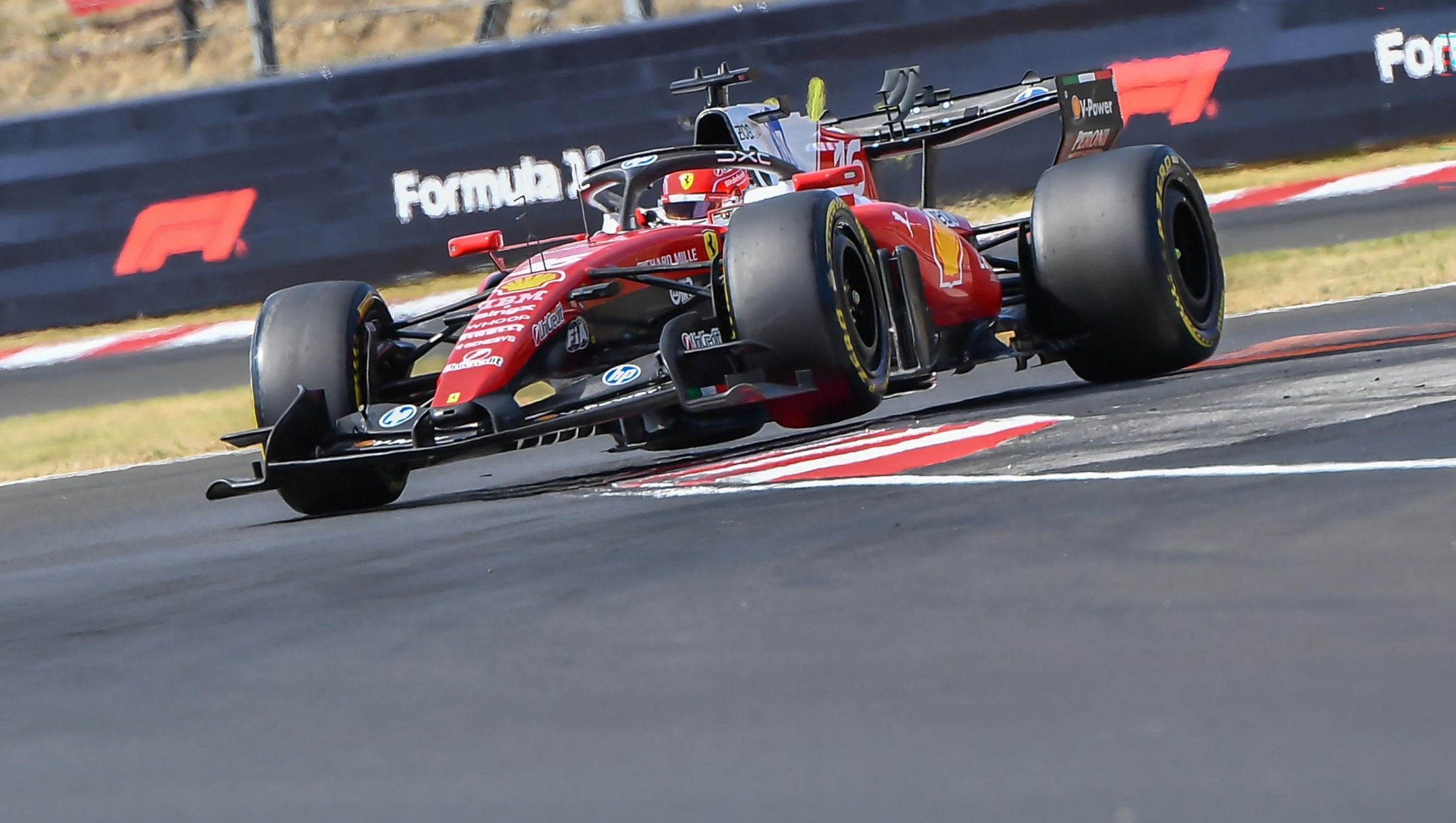 Ferrari's Monegasque driver Charles Leclerc competes during the qualifying session at the Hungaroring racetrack in Mogyorod near Budapest, Hungary, on July 25, 2026 ahead of the Formula One Hungarian Grand Prix. (Photo by FERENC ISZA / AFP)