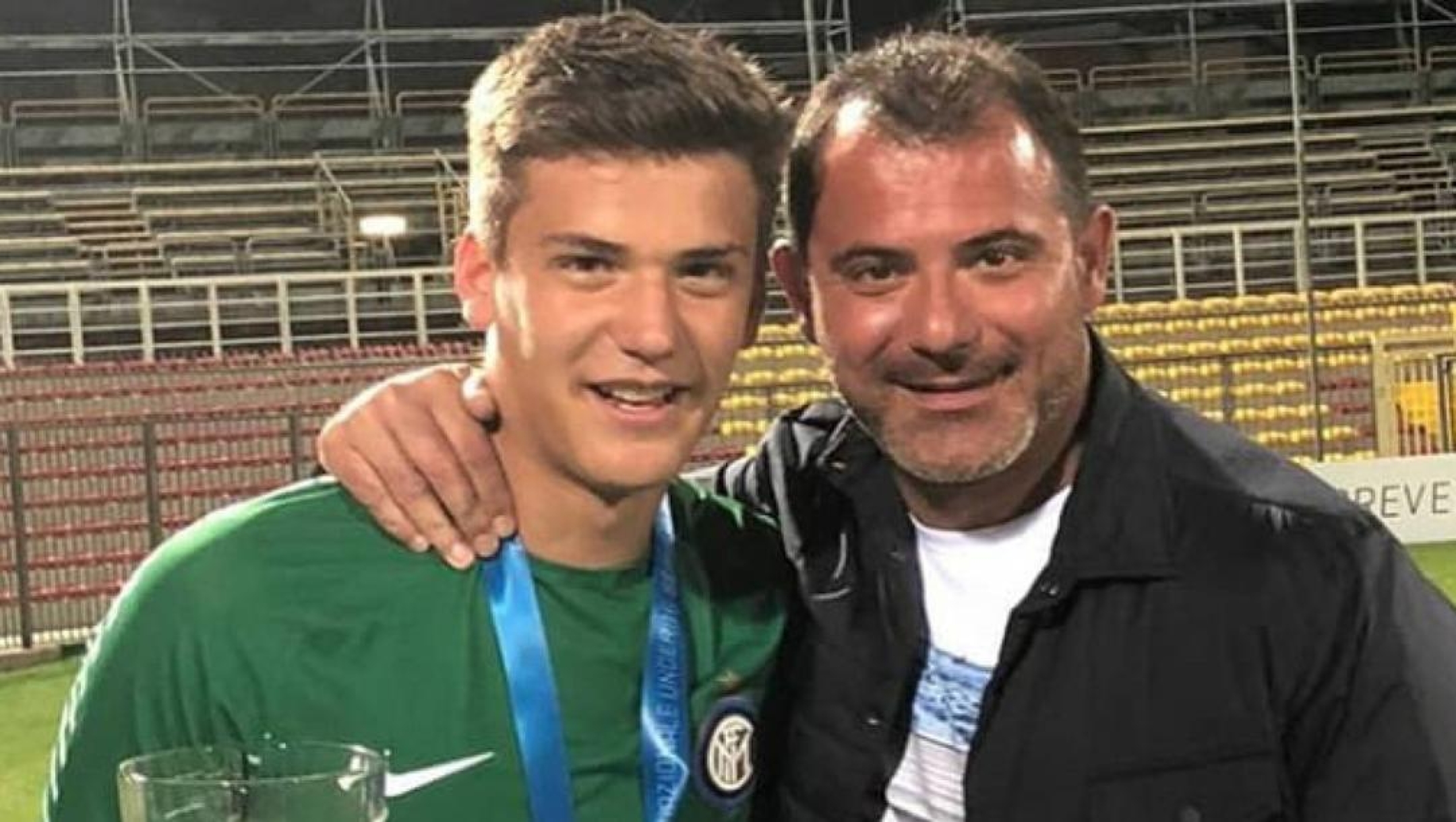 Filip Stankovic, 20, col papà Deki