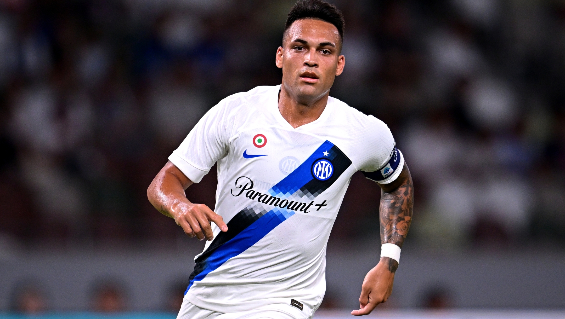 TOKYO, JAPAN - AUGUST 01: Lautaro Martinez of Inter during the pre-season friendly match between Paris Saint-Germain and FC Internazionale on August 01, 2023 in Tokyo, Japan. (Photo by Mattia Ozbot - Inter/Inter via Getty Images)