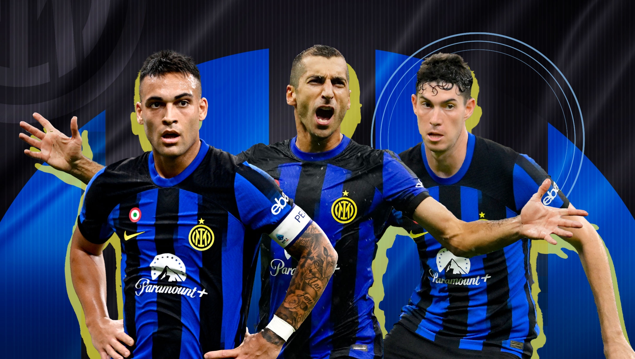 Inter, Lautaro, Bastoni e Mkhitaryan