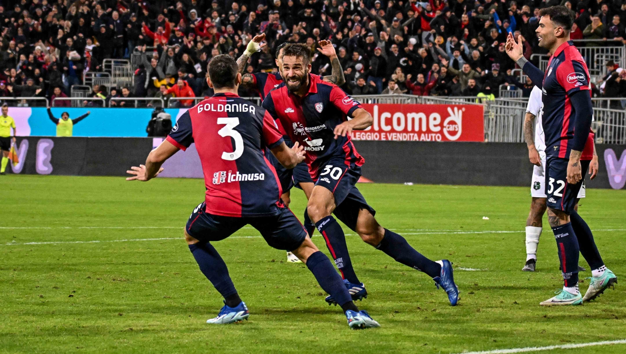 Leonardo Pavoletti of Cagliari Calcio, Esultanza, Joy After scoring goal, - Cagliari - Sassuolo - fotografo: Ciamillo