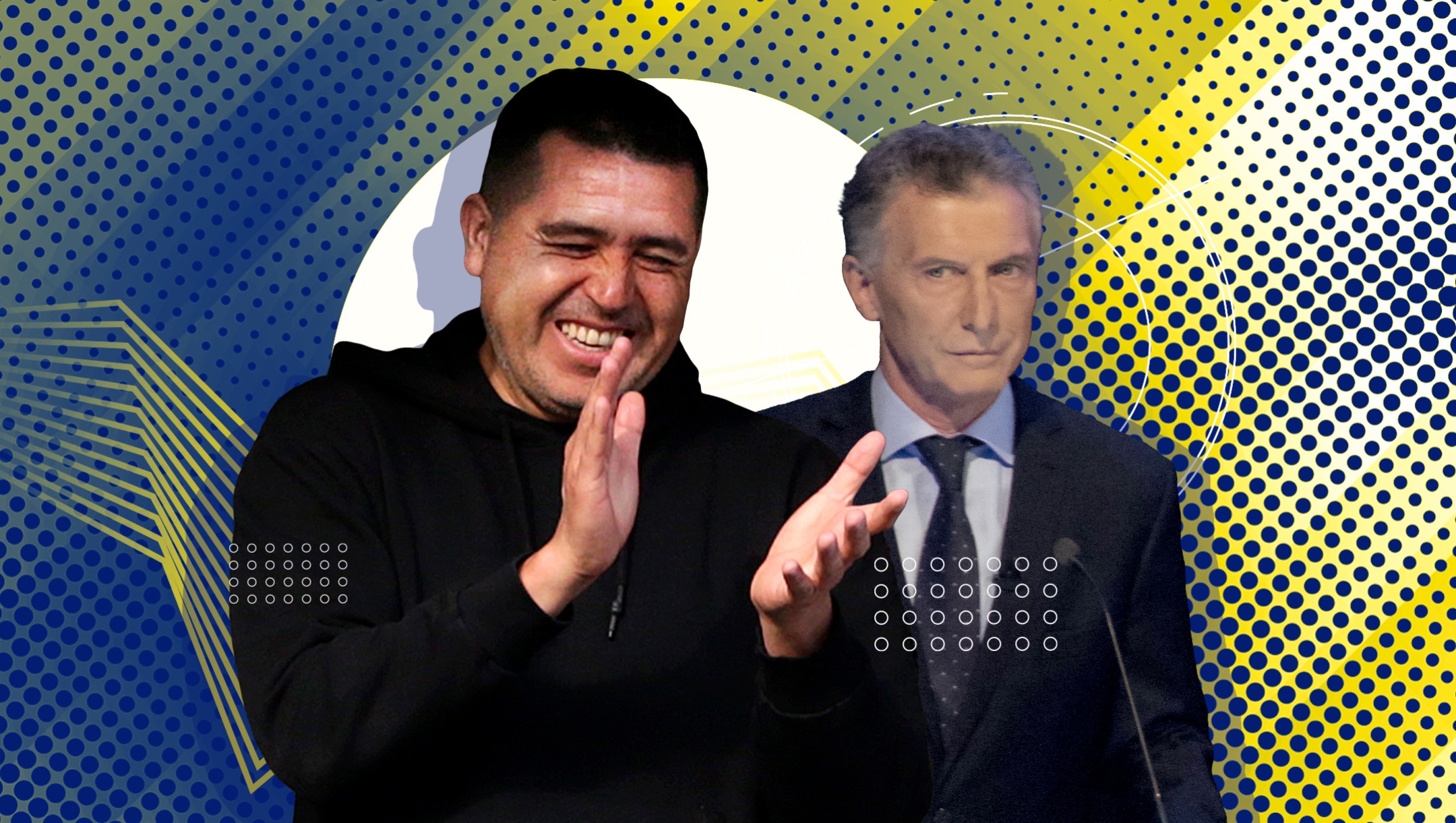 Boca Juniors, Riquelme in borghese contento e dietro Mauricio Macrì incazzato
