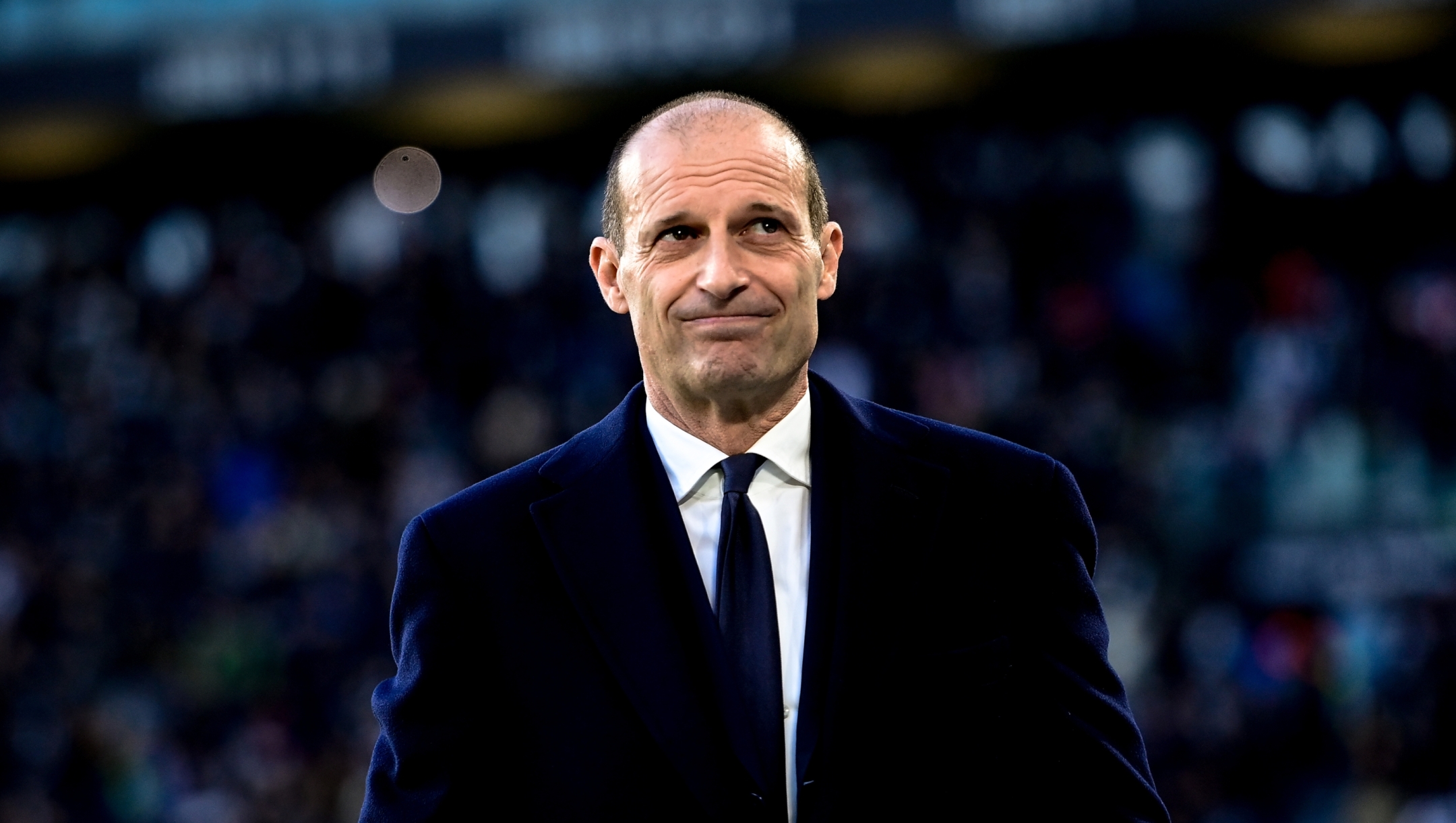 Juventus\'s head coach Massimiliano Allegri during  Serie A soccer match between Juventus and Atalanta at the Allianz Stadium in Torino, north west Italy - Saturday, March 10, 2024. Sport - Soccer . (Photo by Marco Alpozzi/Lapresse)