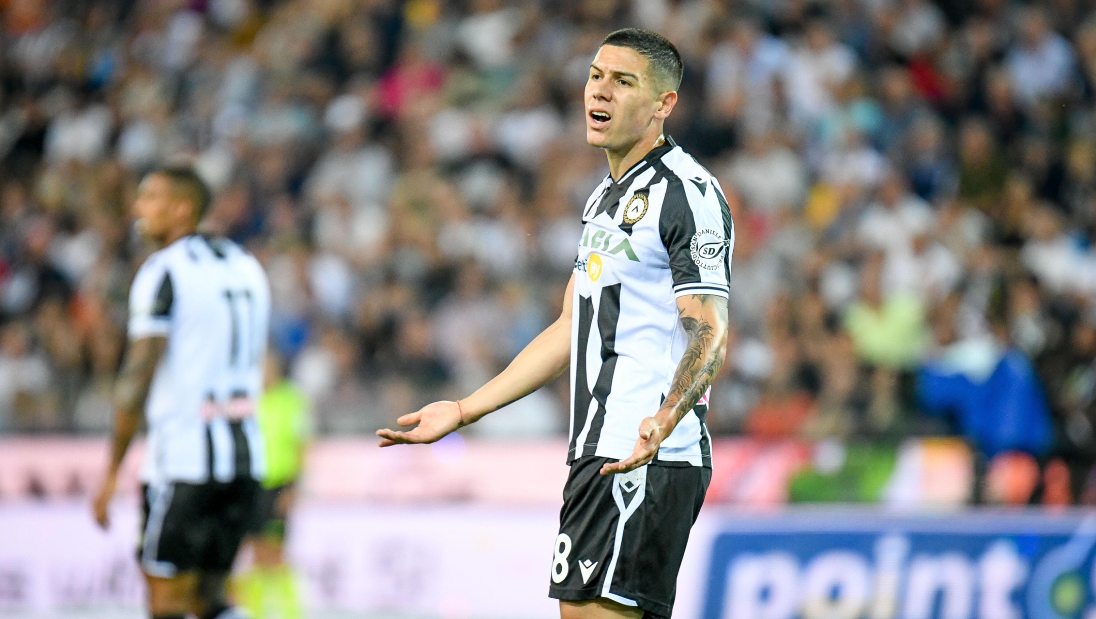 Disappointment of Udinese's Nehuen Perez during the italian soccer Serie A match Udinese Calcio vs Juventus FC at the Friuli - Dacia Arena stadium in Udine, Italy, 04 June 2023 ANSA/ETTORE GRIFFONI