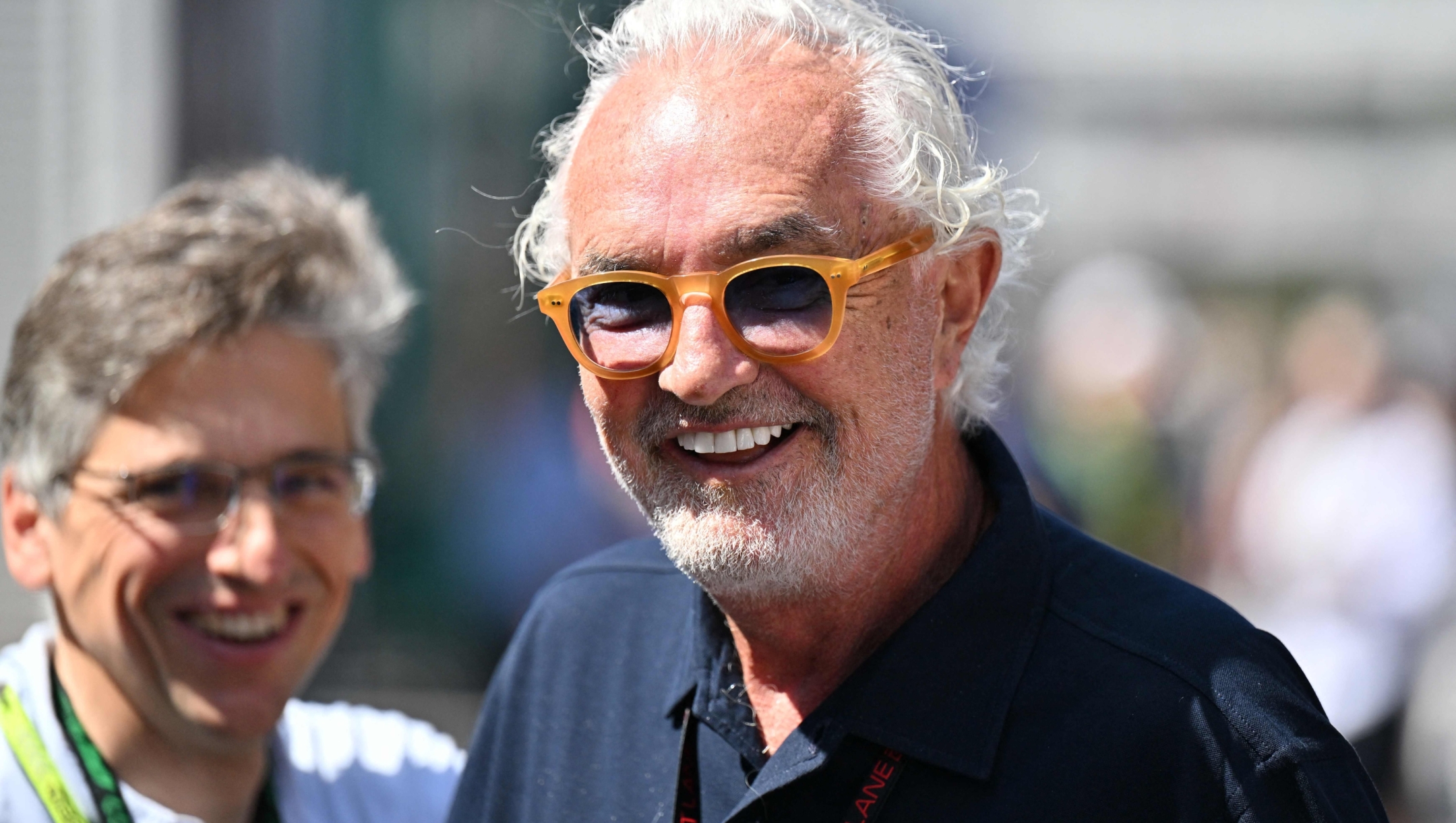 Alpine Executive Advisor Flavio Briatore is pictured at the Circuit de Catalunya on June 22, 2024 in Montmelo, on the outskirts of Barcelona, during the Spanish Formula One Grand Prix. (Photo by Manaure Quintero / AFP)