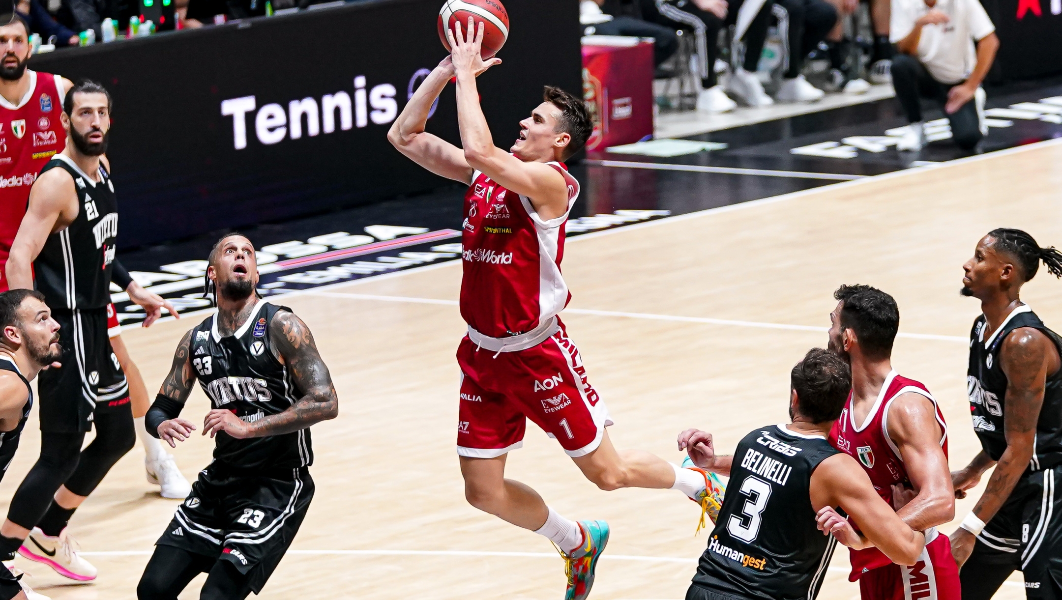 Neno Dimitrijevic EA7 Emporio Armani Milano - Segafredo Virtus Bologna Frecciarossa Supercoppa 2024 - Finale Legabasket LBA Serie A UnipolSai 2024-2025 Bologna, 22/09/2024 Foto S. Ponticelli / Ciamillo-Castoria