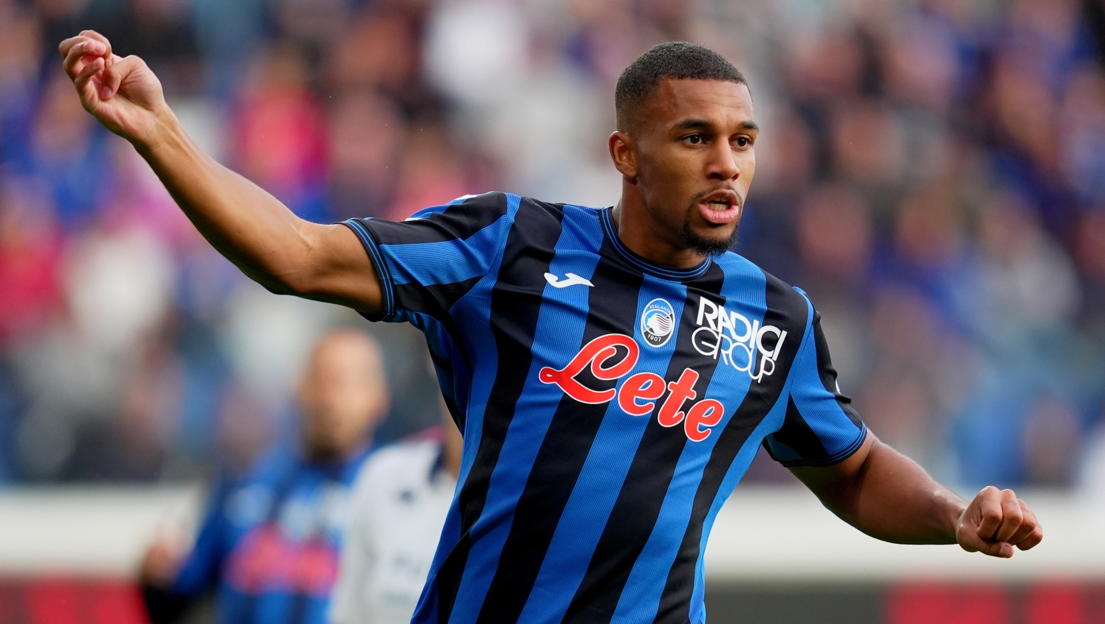 Atalanta's Isak Hien during the Serie A soccer match between Atalanta and Genoa at the Gewis Stadium in Bergamo, north Italy - Saturday , October 5 , 2024. Sport - Soccer . (Photo by Spada/Lapresse)