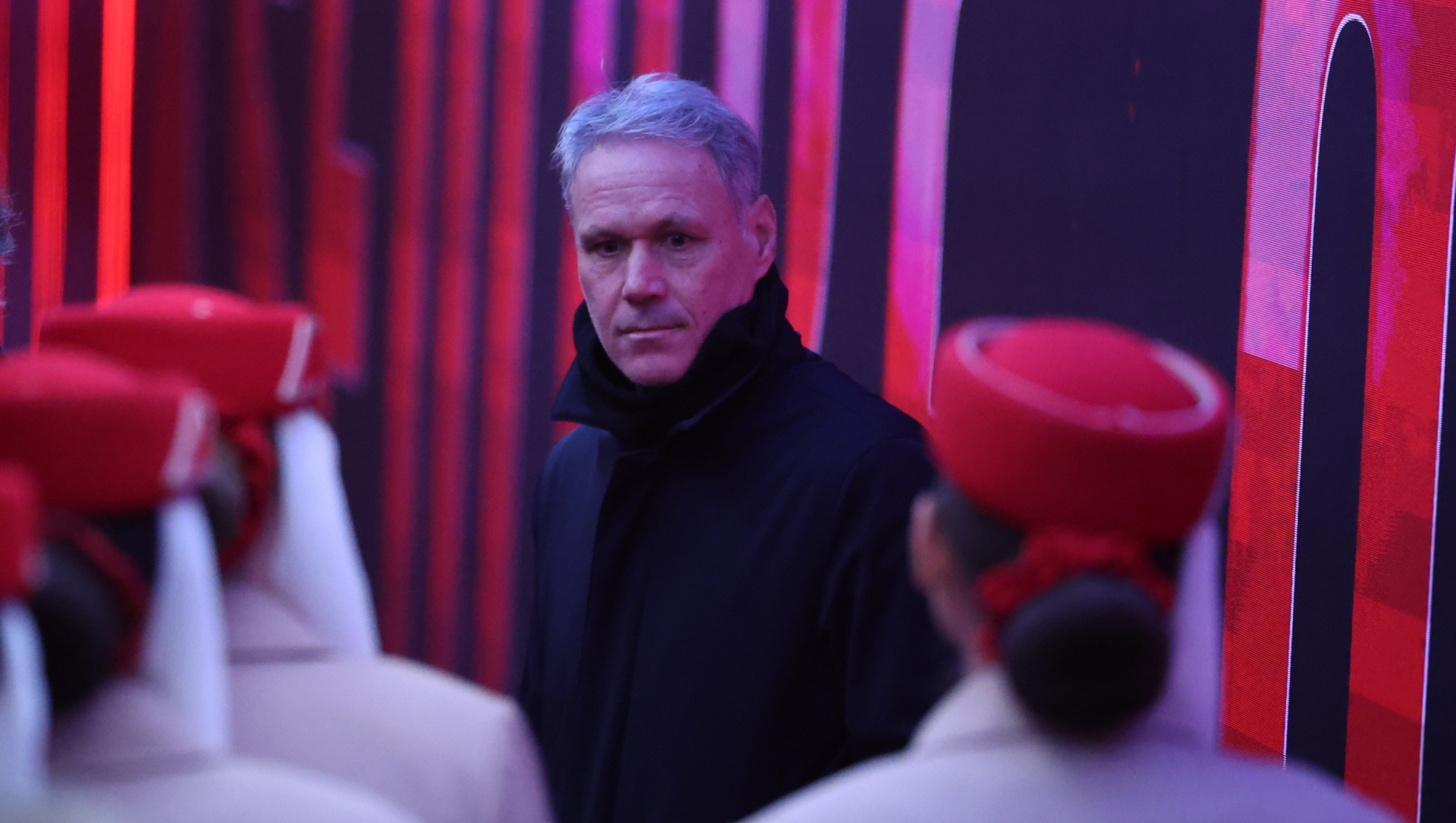 MILAN, ITALY - DECEMBER 15: Marco van Basten looks on during the Serie match between Milan and Genoa at Stadio Giuseppe Meazza on December 15, 2024 in Milan, Italy. (Photo by Claudio Villa/AC Milan via Getty Images)