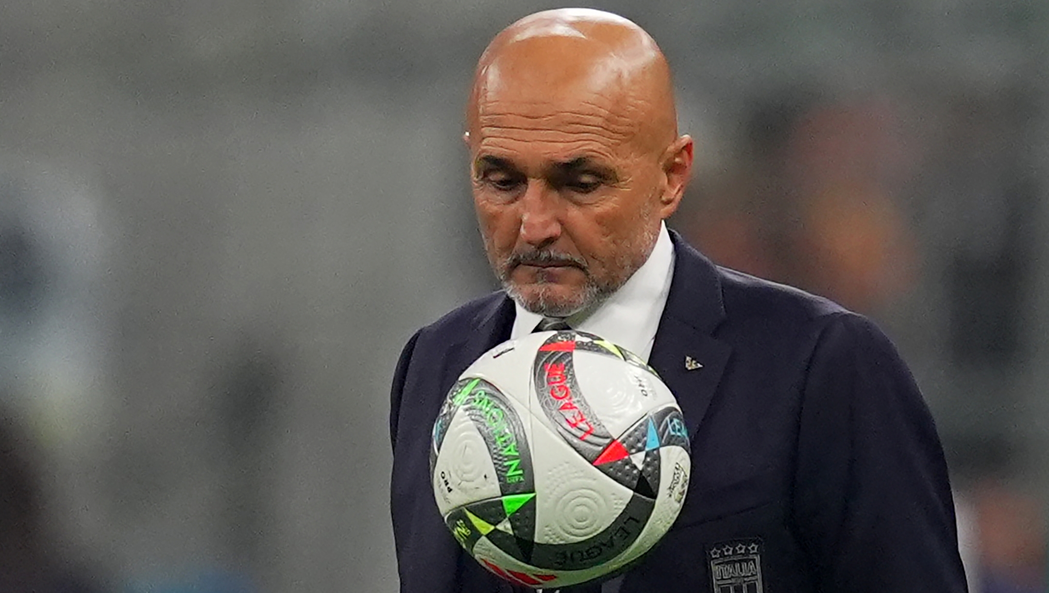 Italy’s Luciano Spalletti during the Uefa Nations League soccer match between Italy and France at the San Siro Stadium in Milan, north Italy - Sunday , November 17 , 2024. Sport - Soccer . (Photo by Spada/LaPresse)