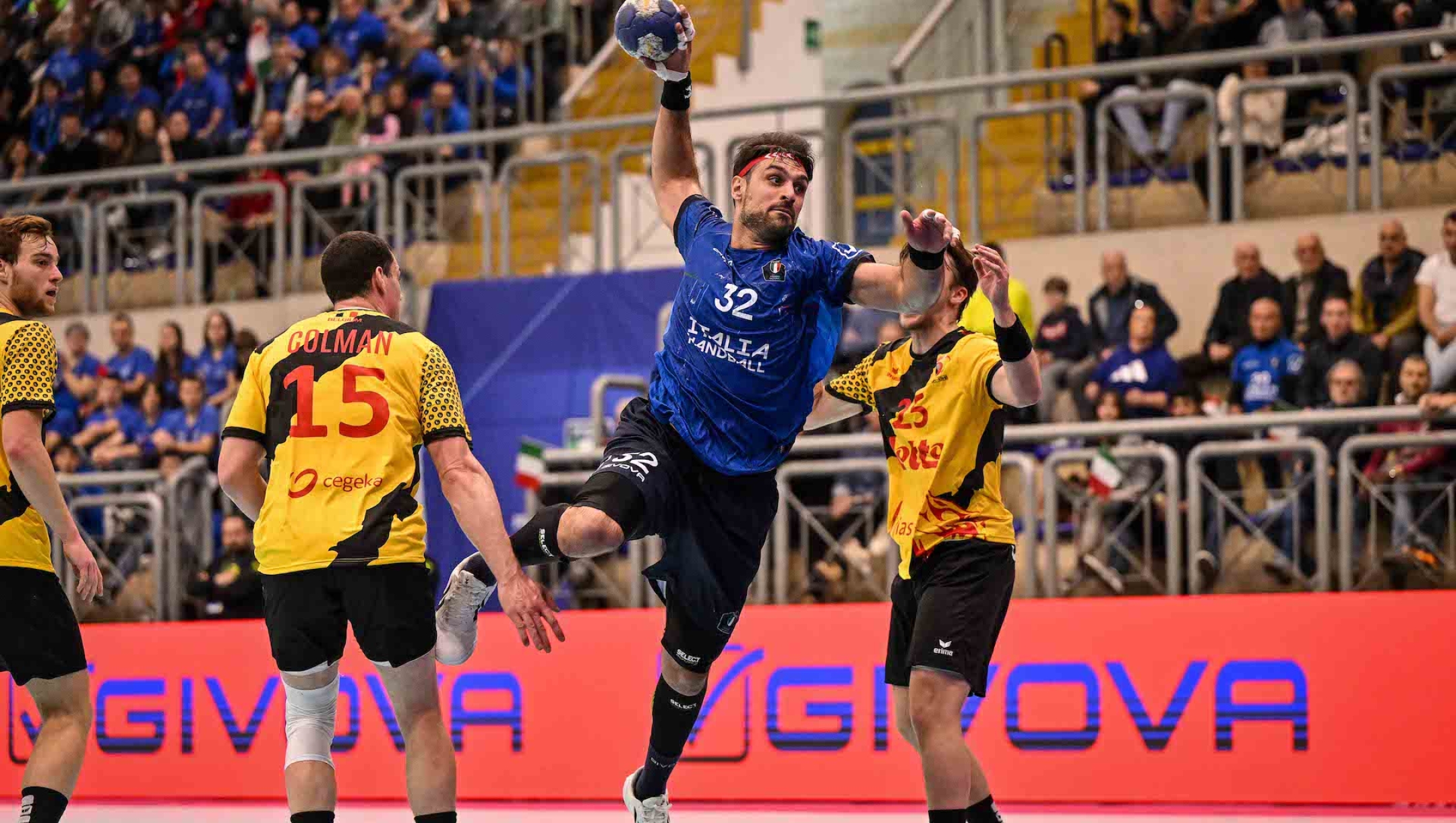 Italia Italy - Belgio Belgium
IHF - EHF MENS WORLD CHAMPIONSHIP 2025
Qualification Europe Phase 2 Part 1
Pescara, 17/03/2024
Foto di Luigi Canu - FIGH