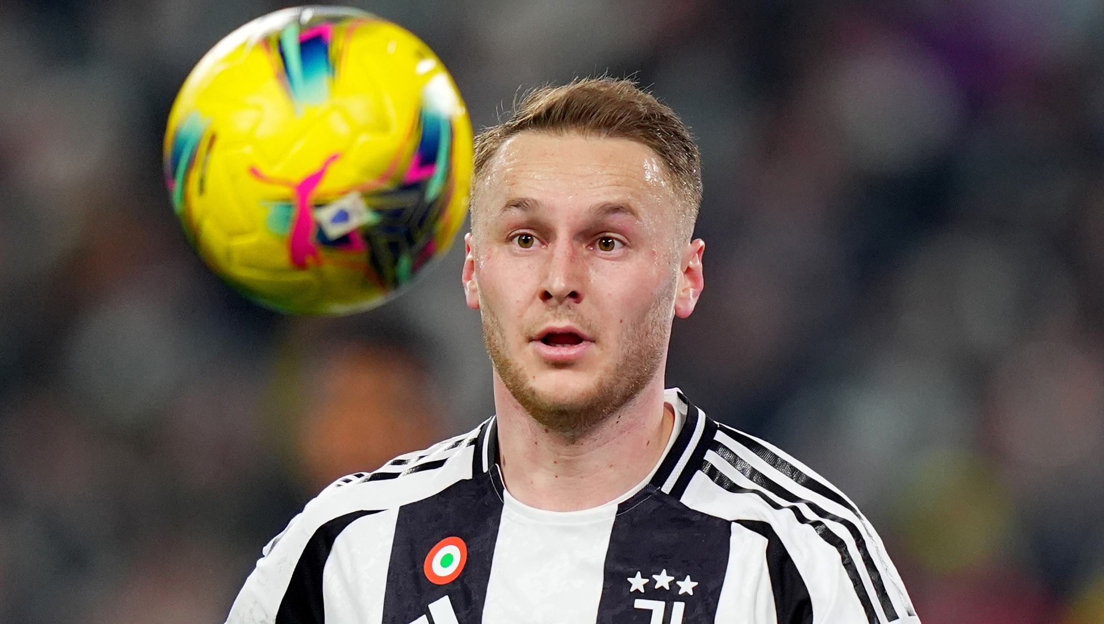 Juventus' Teun Koopmeiners   during  the Serie A soccer match between Juventus and Inter  at Allianz Stadium  in Turin   , North Italy - Sunday   , February 16, 2025  . Sport - Soccer . (Photo by Spada/LaPresse)