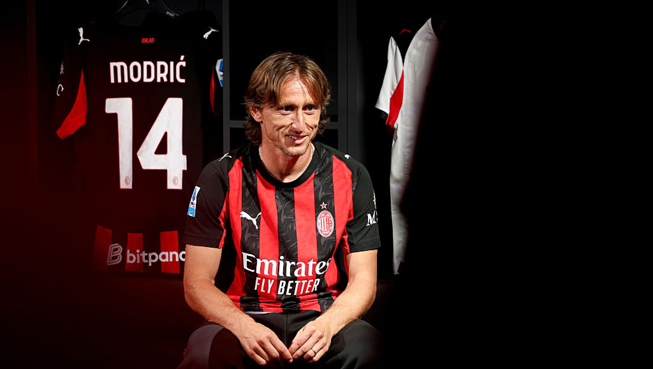  New AC Milan player Luka Modric is seen during his first photoshoot with the club at Casa Milan on July 14, 2025 in Milan, Italy. (Photo by Giuseppe Cottini/AC Milan via Getty Images)