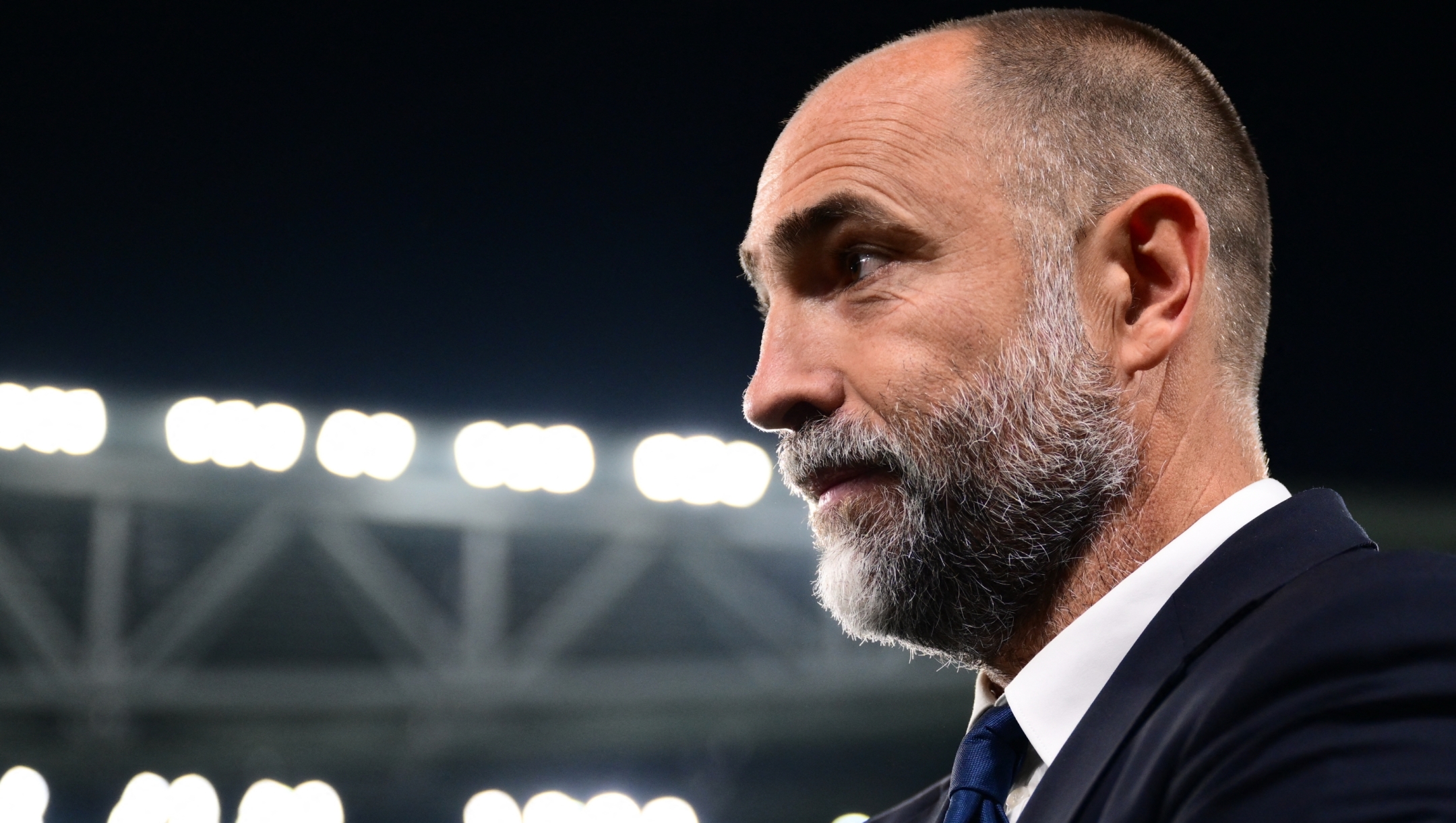 Juventus Croatian coach Igor Tudor looks on during the Italian Serie A football match between Juventus and AC Milan at The Allianz Stadium in Turin on October 5, 2025. (Photo by MARCO BERTORELLO / AFP)