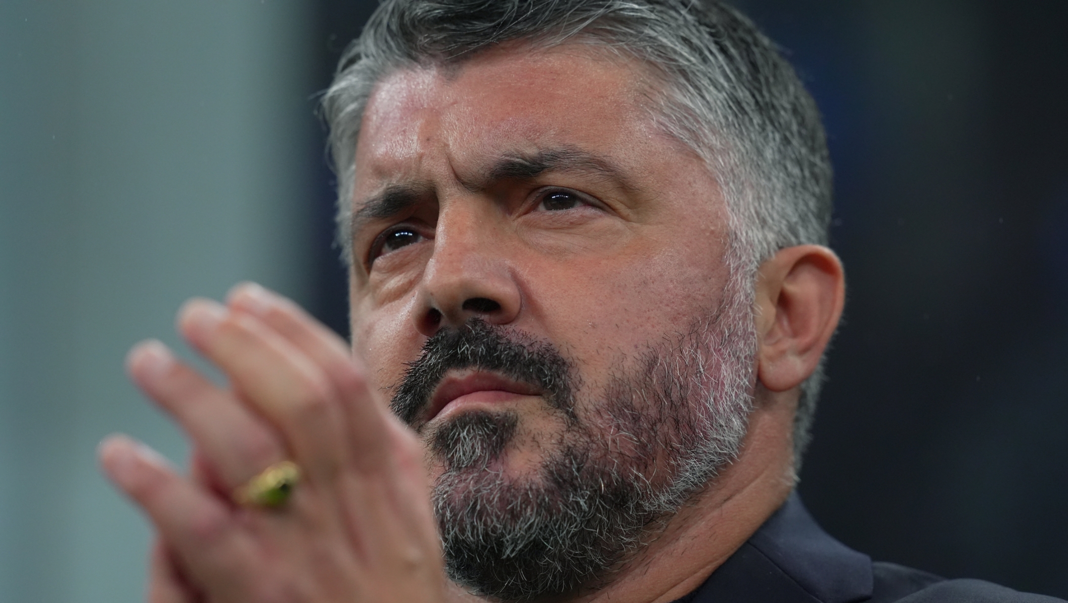 ItalyÕs head coach Gennaro Gattuso during the match between Italy and Norway at the San Siro Stadium in Milan , north Italy - Sunday , November 16 , 2025. Sport - Soccer . (Photo by Spada/LaPresse)