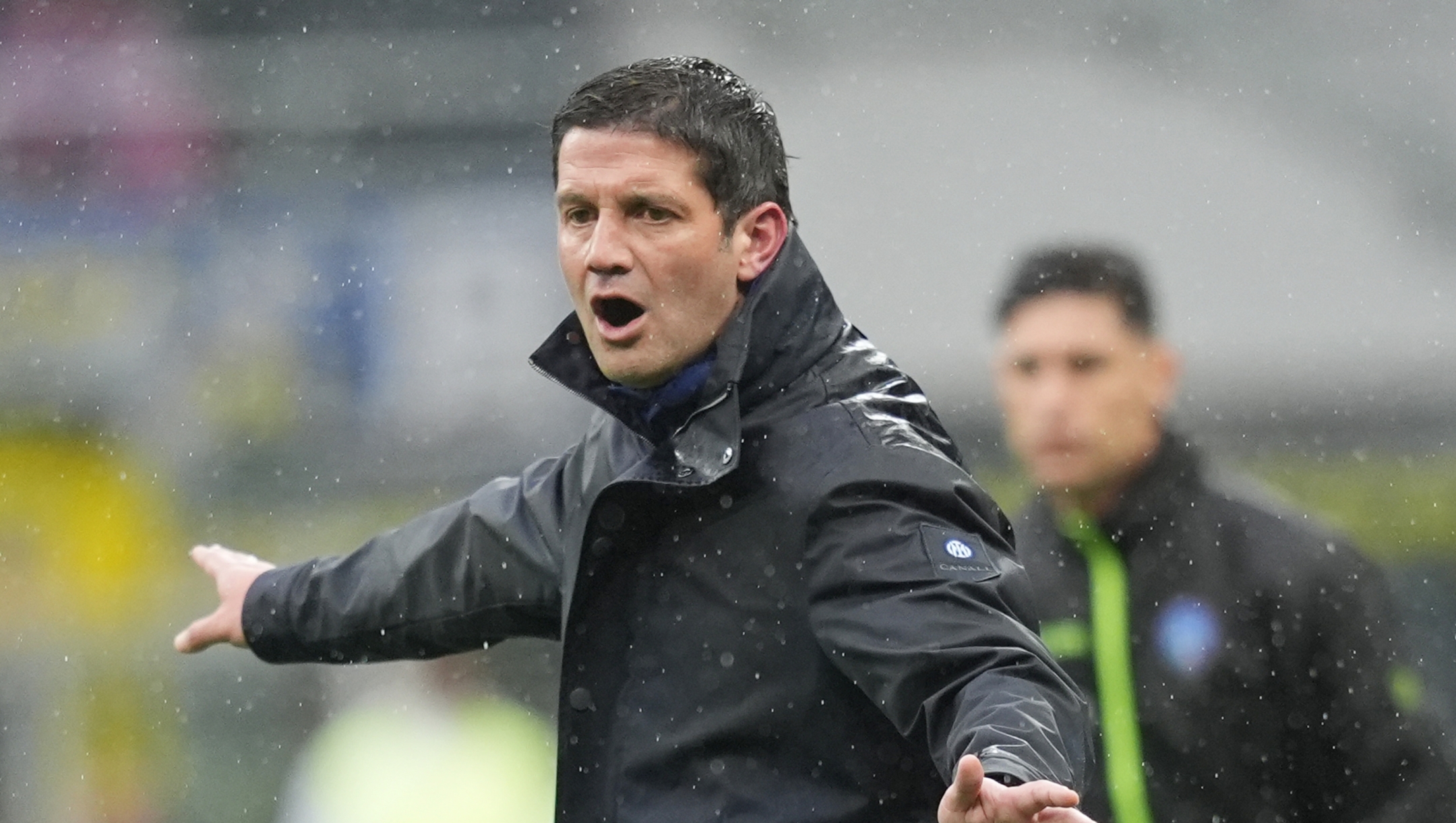 Inter Milanâs head coach Cristian Chivu during the Serie A soccer match between Inter and Atalanta at the San Siro  Stadium in Milan , north Italy - Saturday , March  14 , 2026. Sport - Soccer . (Photo by Spada/LaPresse)